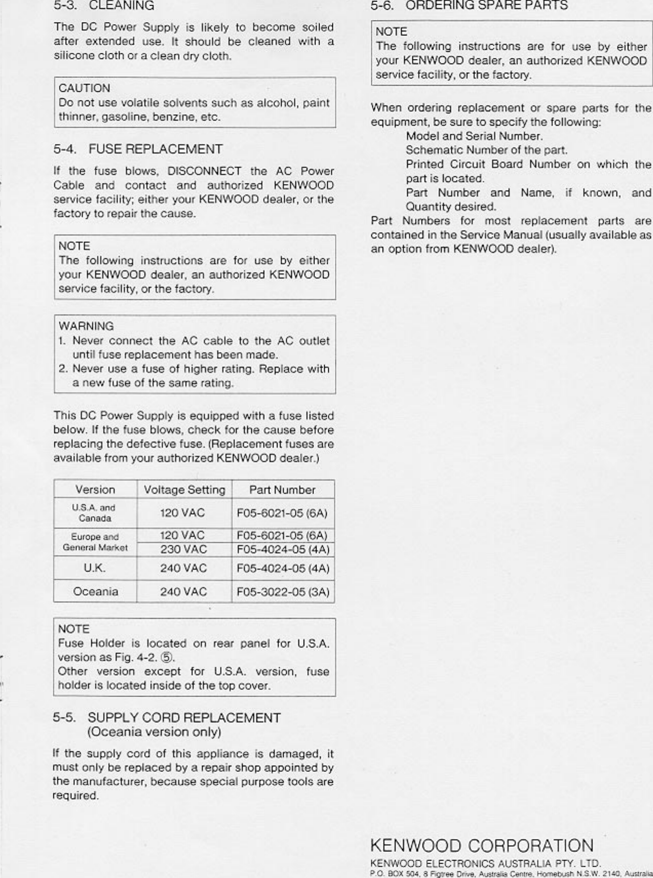 Page 4 of 5 - PS-53,33 KENWOOD--PS-33-53-User-Manual