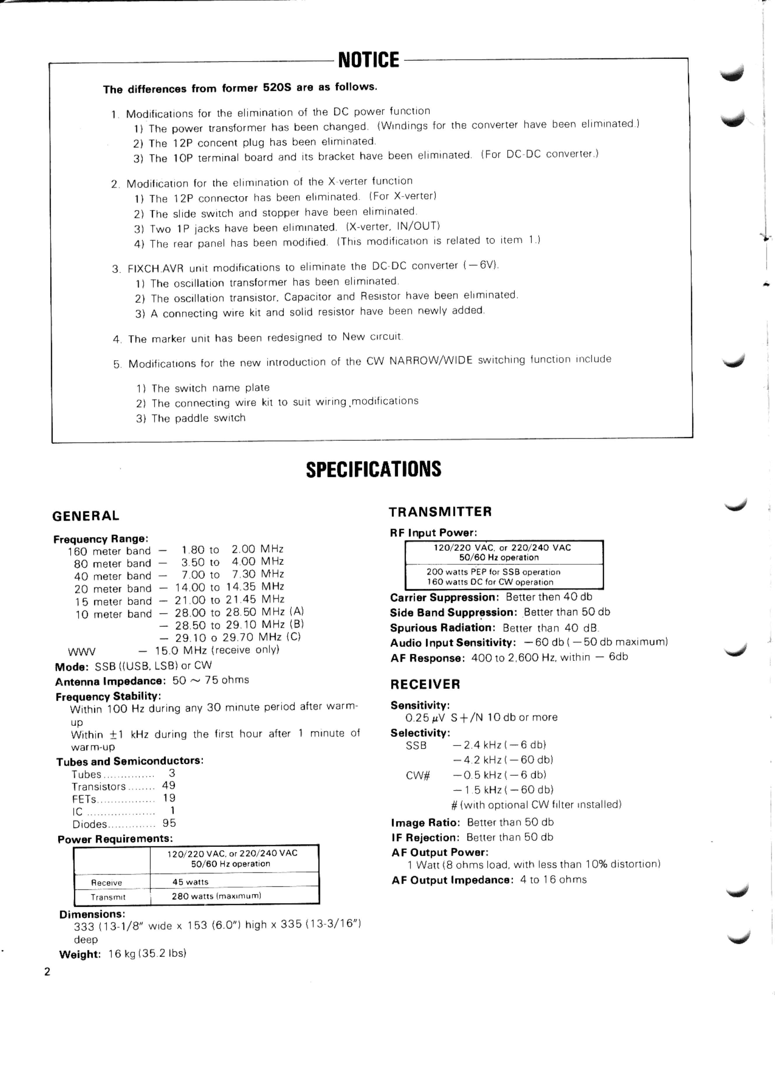 Page 2 of 11 - KENWOOD--TS-520E-Service-Manual