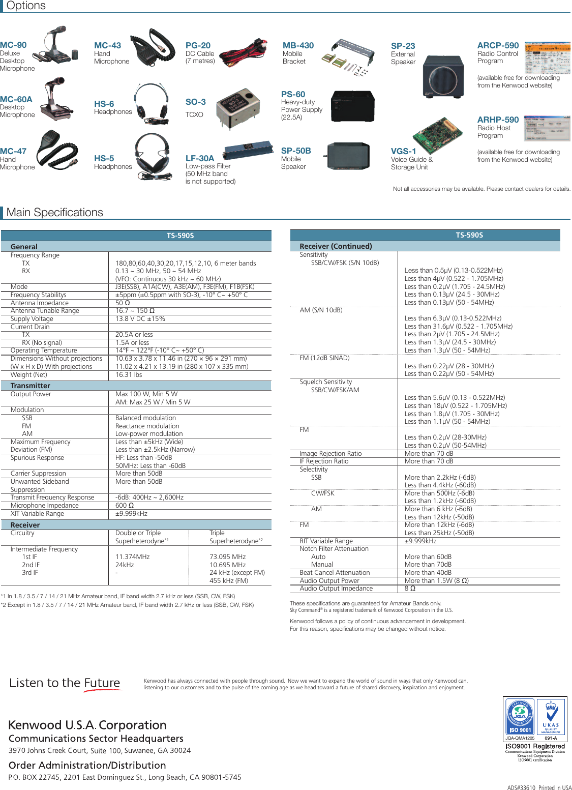 Page 8 of 8 - KENWOOD--TS-590S-brochure