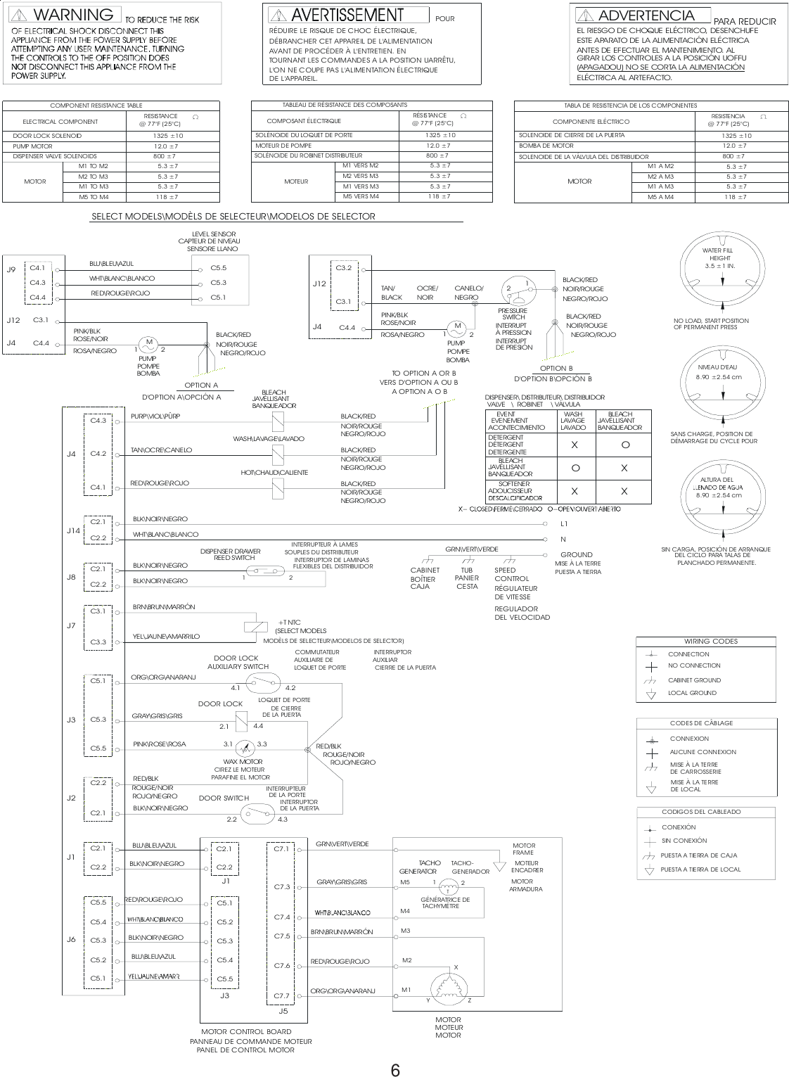 Page 6 of 6 - 134374100bTS_WD_CVR  Kenmore Washer Tech Data Sheet 417.44052400