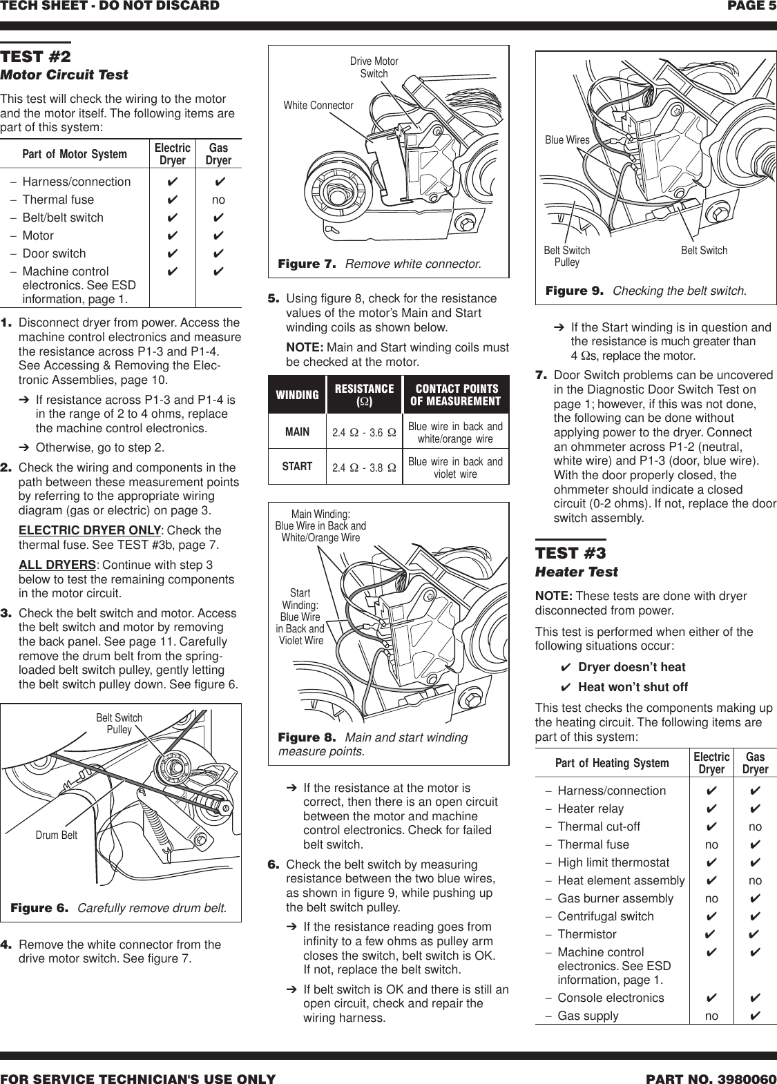 Page 5 of 12 - ZB20734_3980060.vp  Kenmore - Whirlpool Dryer Tech-Sheet 110.82832100