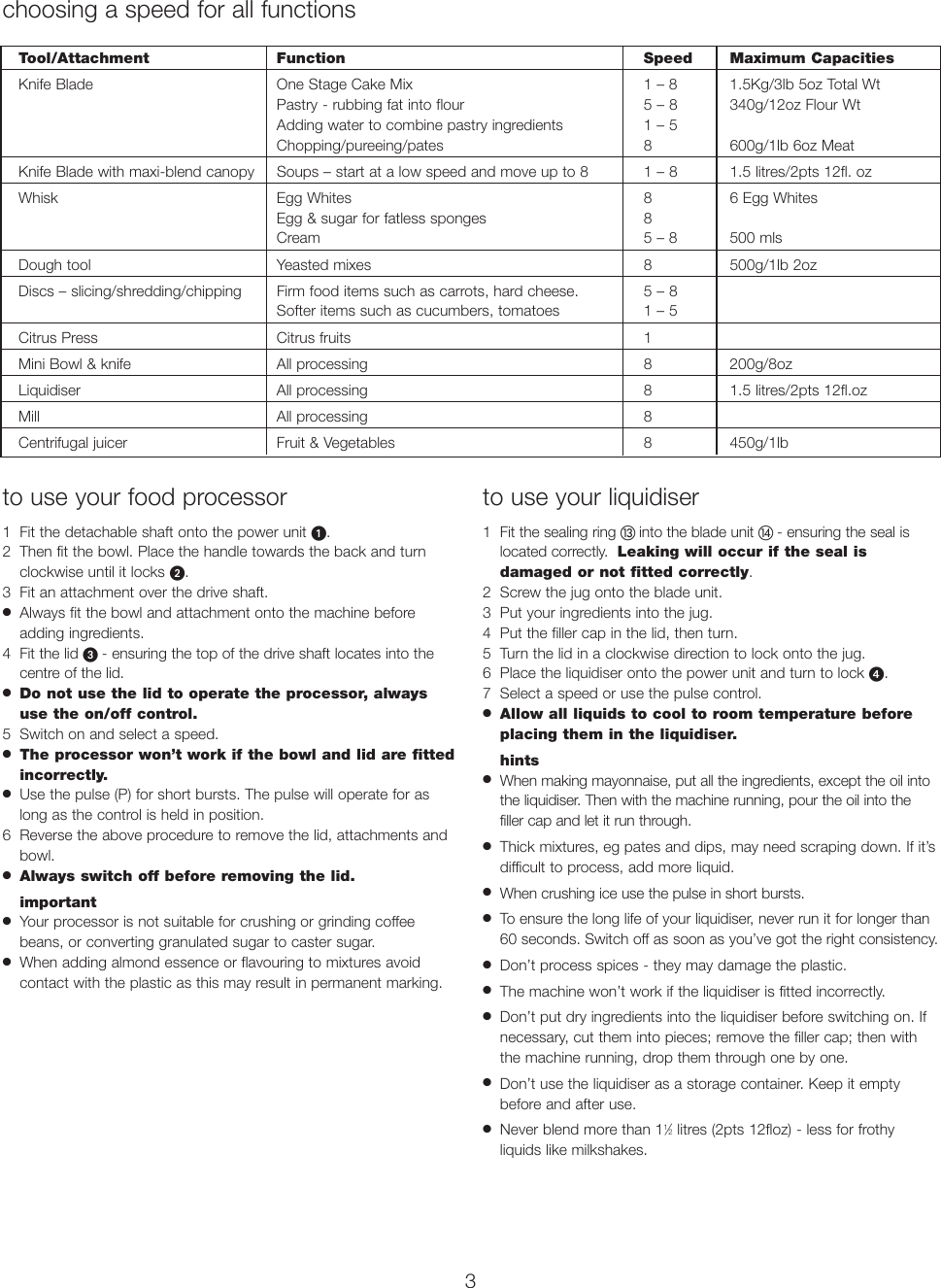 Page 4 of 11 - 57832 B5 FP730 English Only  KENWOOD FP 734