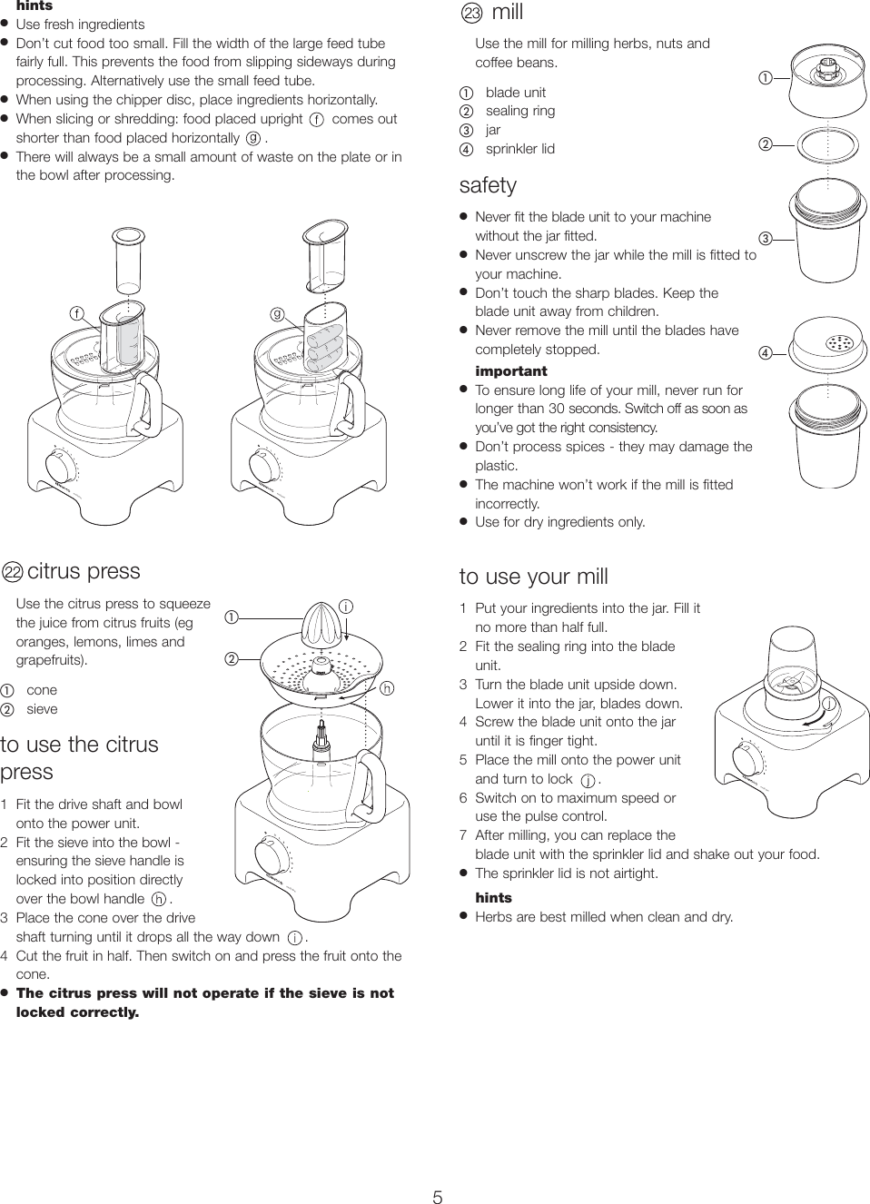 Page 6 of 11 - 57832 B5 FP730 English Only  KENWOOD FP 734