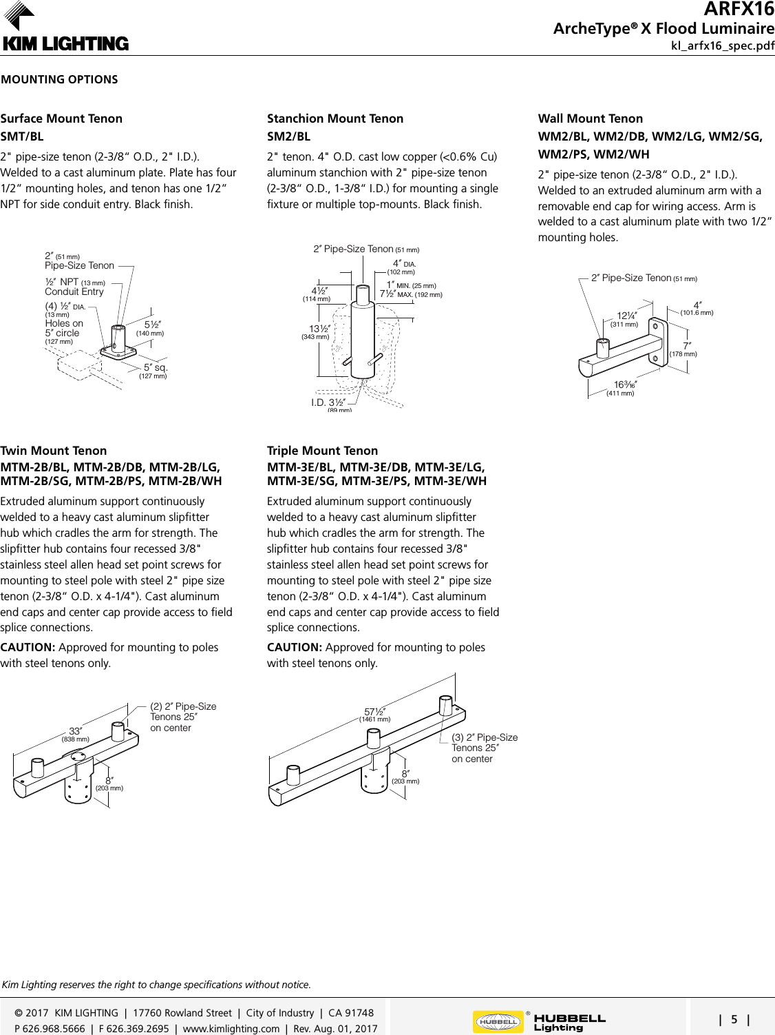 Page 5 of 5 - Kl Arfx16 Spec
