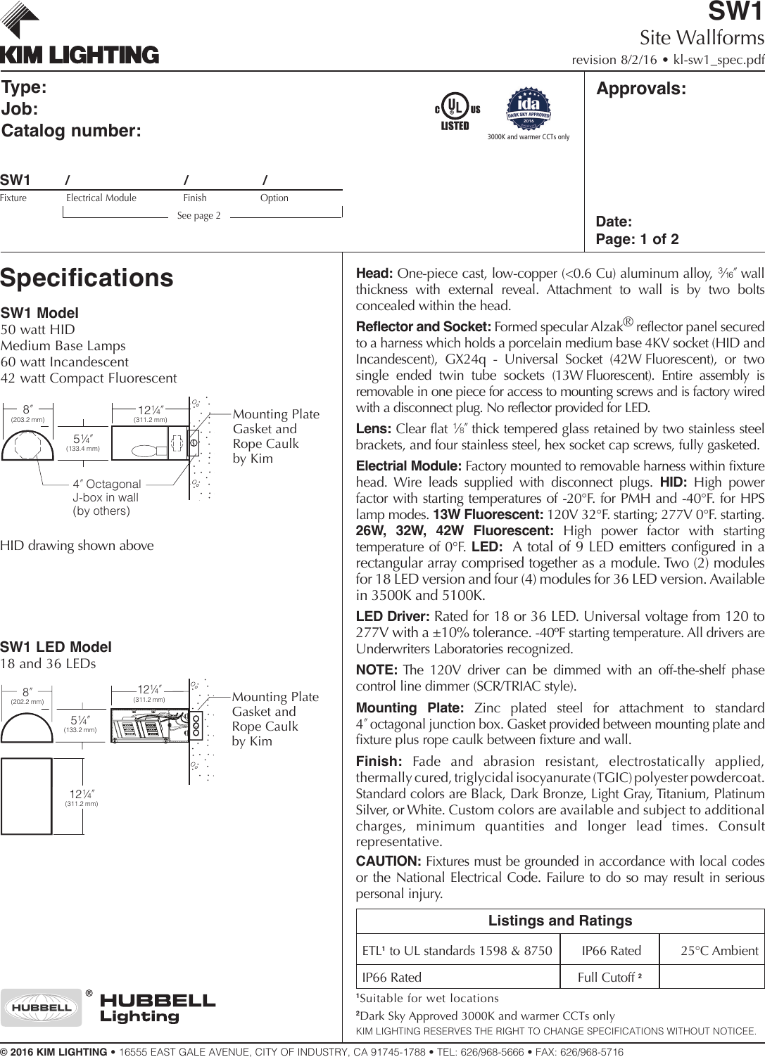 Page 1 of 2 - Kl Sw1 Spec