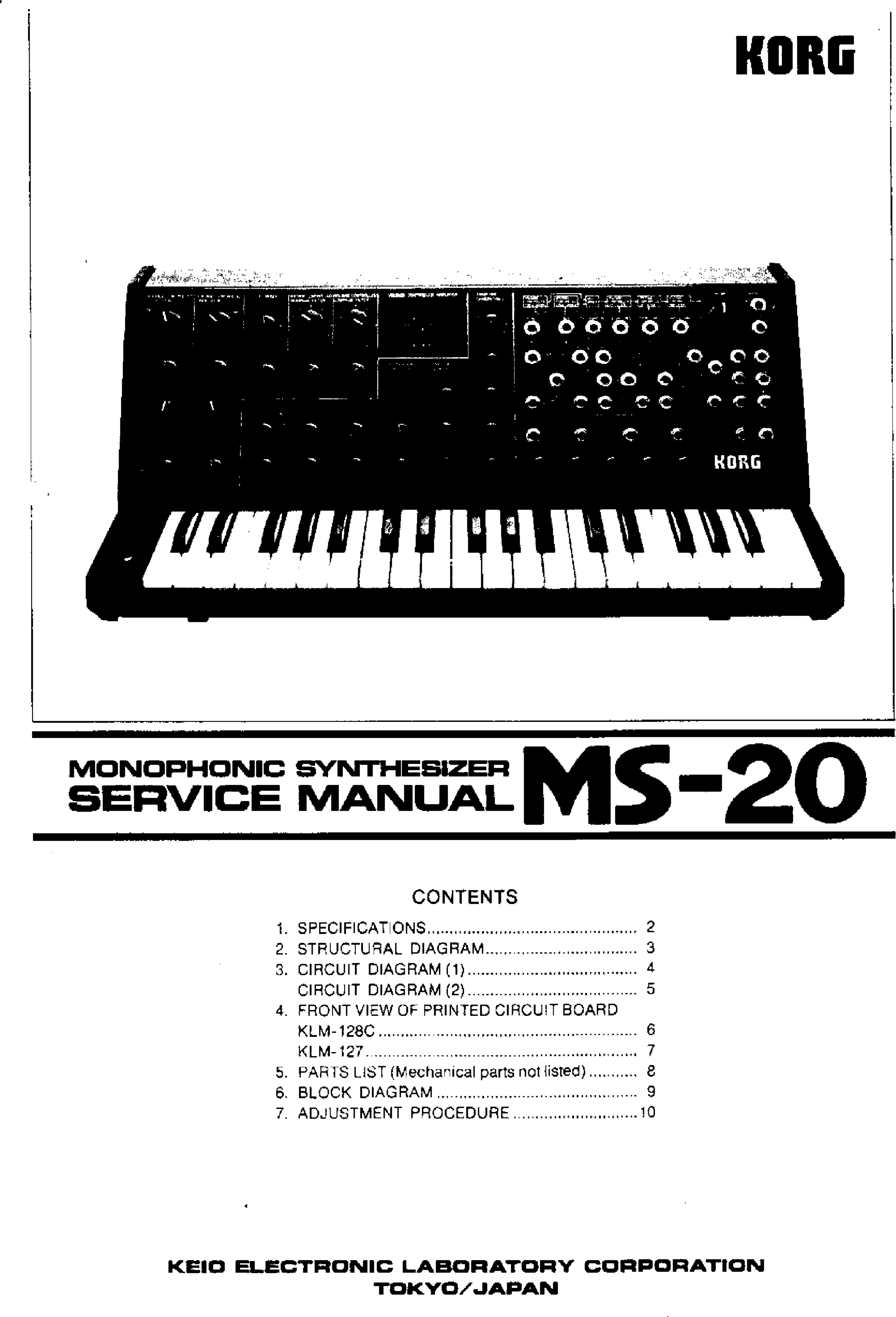 Korg Ms Service Manual Ms