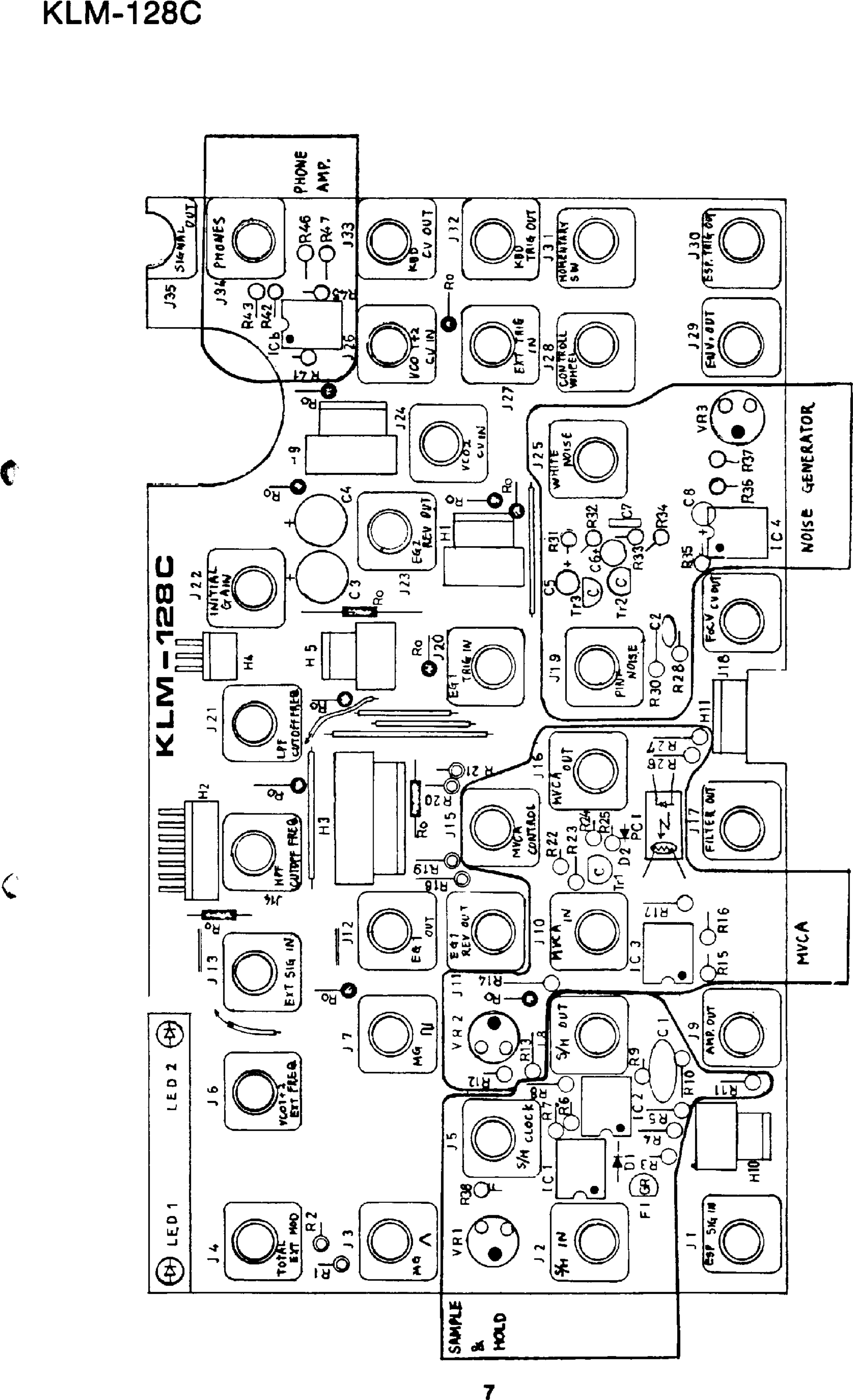 Page 7 of 10 - Korg MS20 Service Manual MS 20