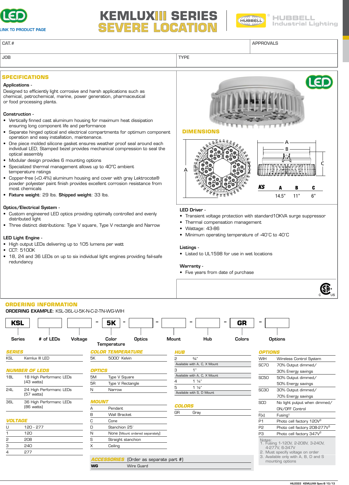 Page 1 of 3 - Ks3led Spec Sheet