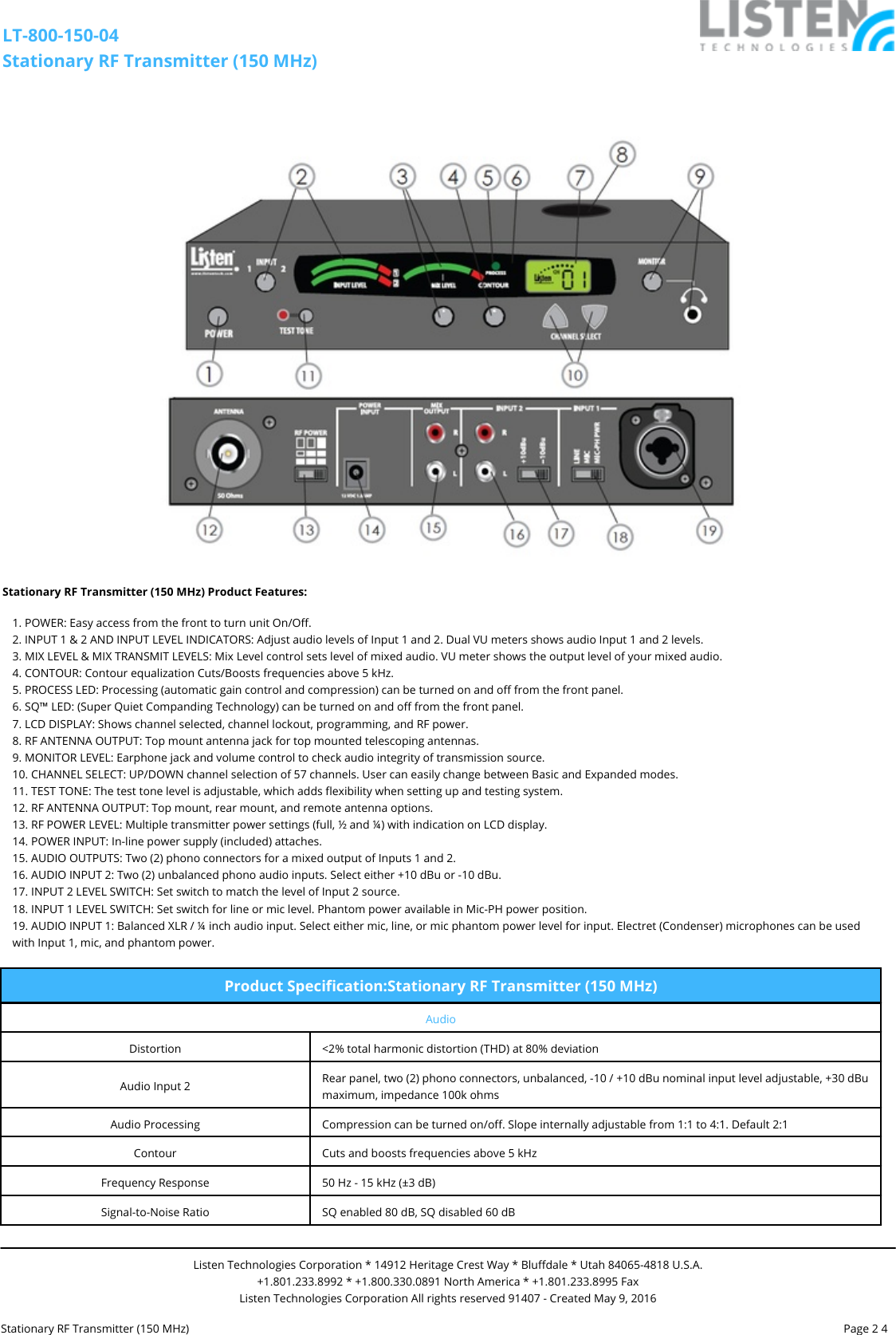 Page 2 of 4 - LT-800-150-04