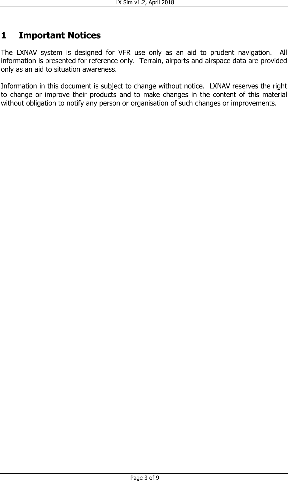 Page 3 of 9 - LXSim Manual English Ver0120
