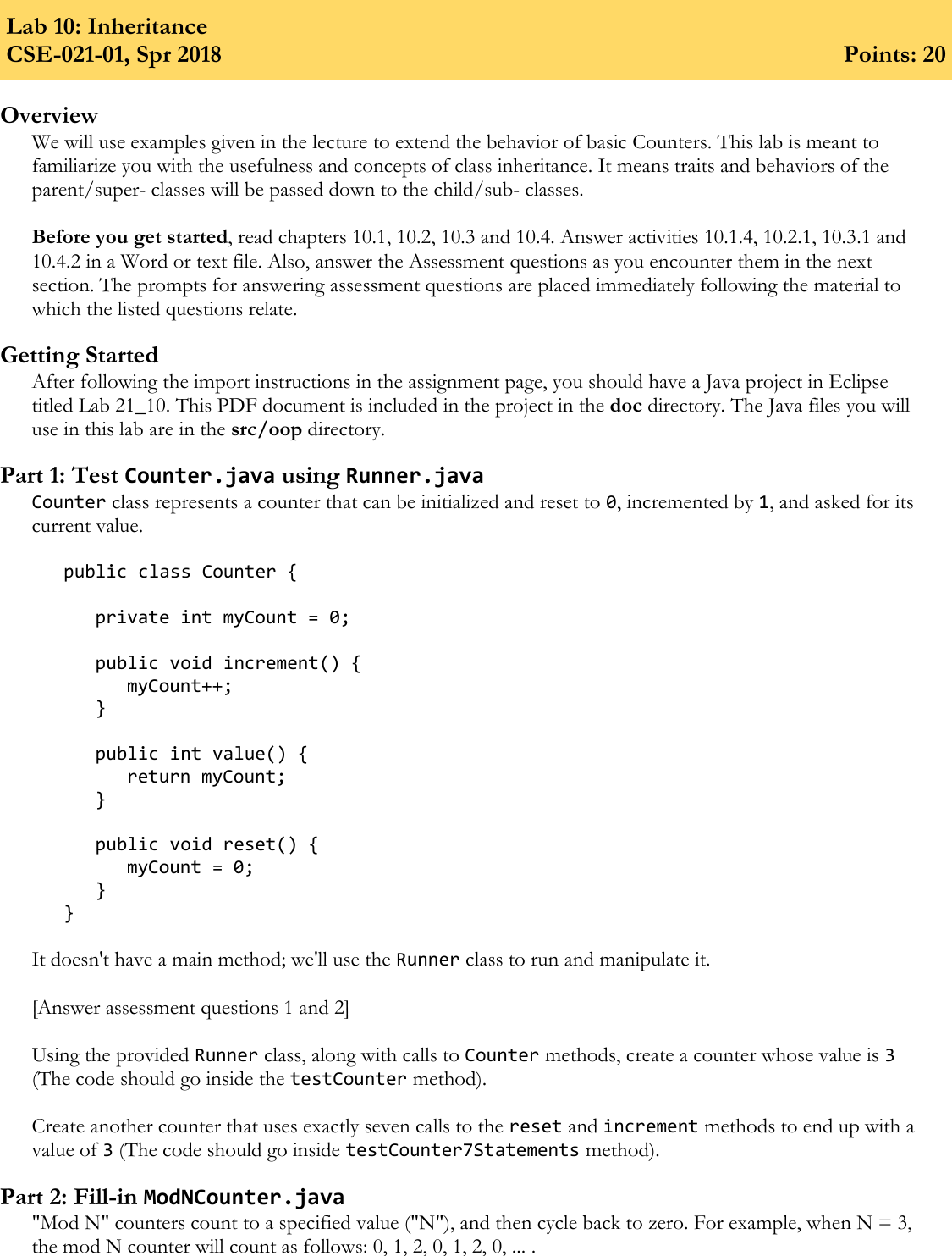 Lab10 Instructions