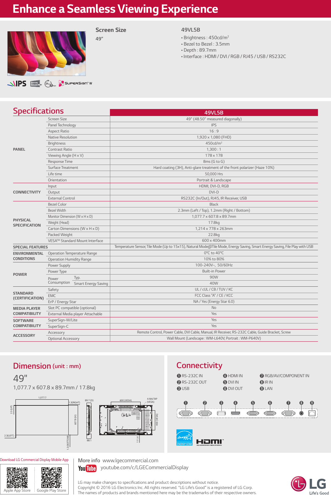 Page 2 of 2 - Lg49Vl5B User Manual