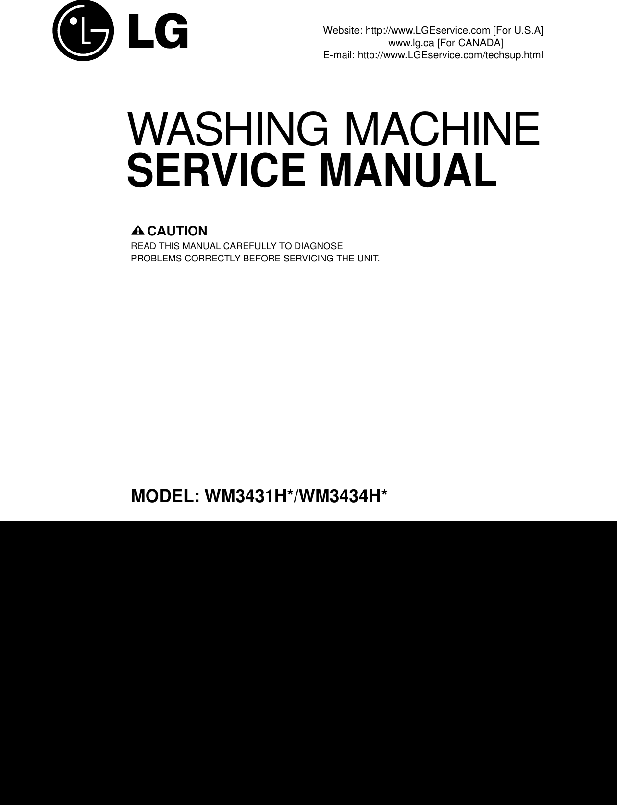 3828ER3035Q LG Frnt Load Washer 3431 3434