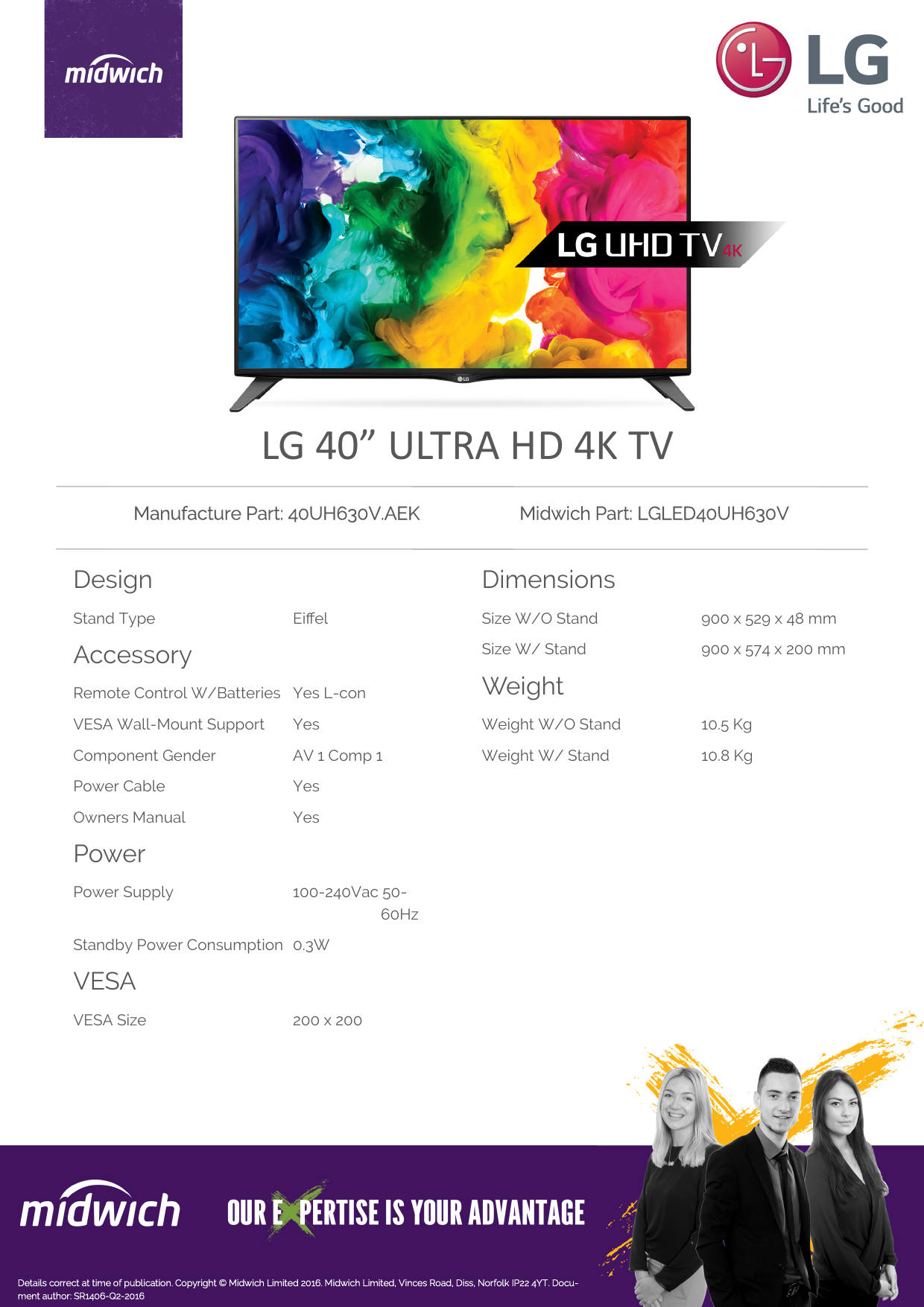Page 3 of 3 - Lgled40Uh630V 1 User Manual