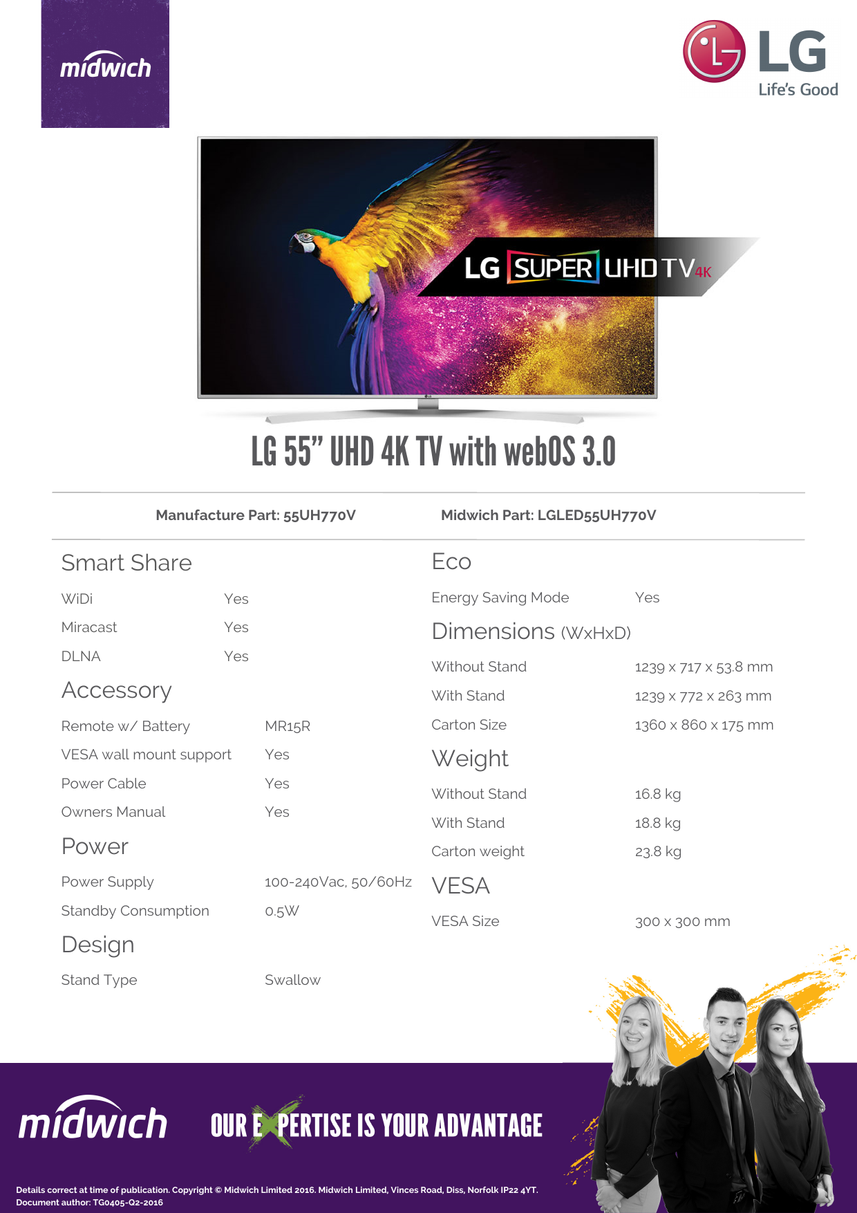 Page 3 of 3 - Lgled55Uh770V User Manual
