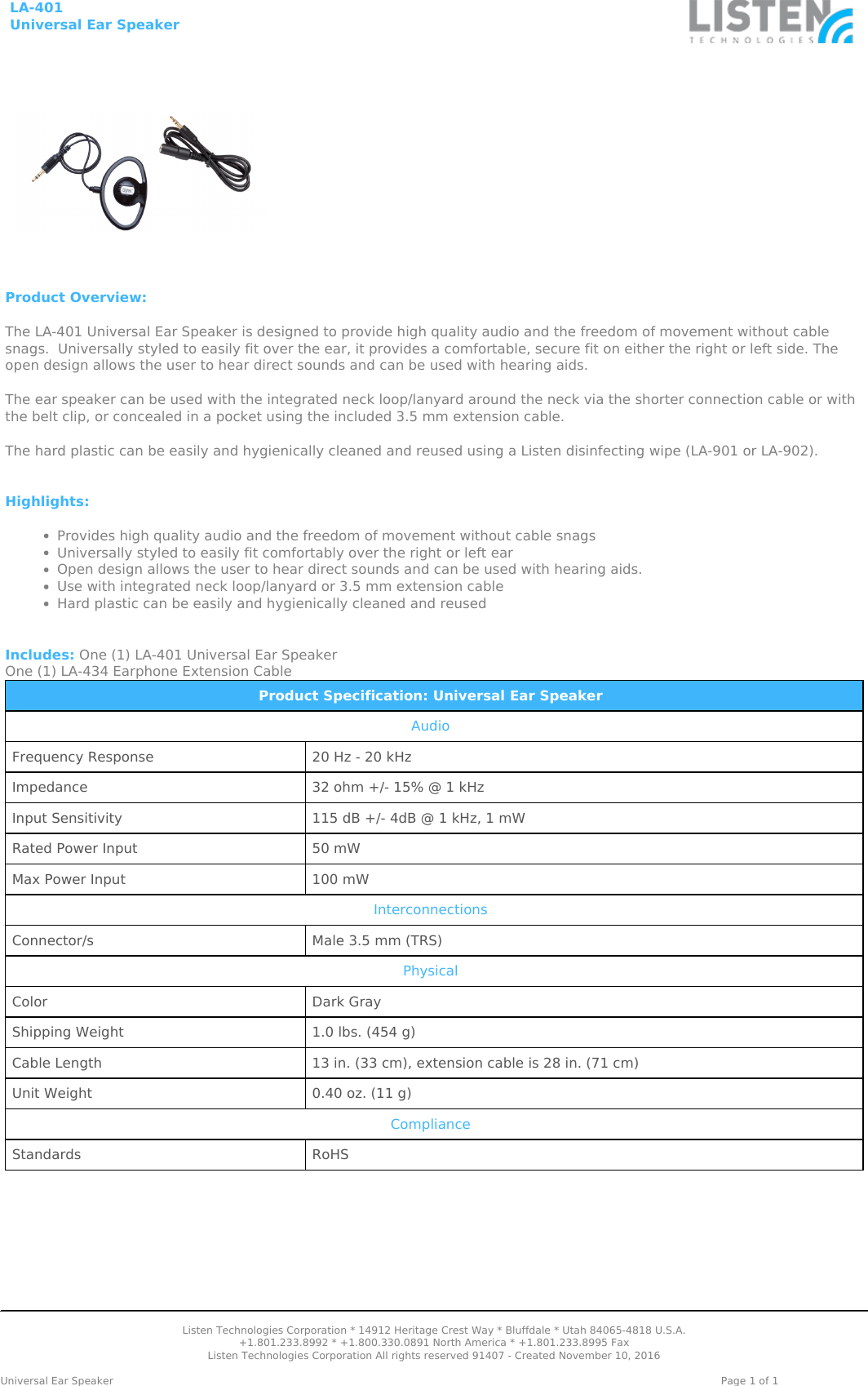Page 1 of 1 - Listzla401 TCPDF Example 001 User Manual