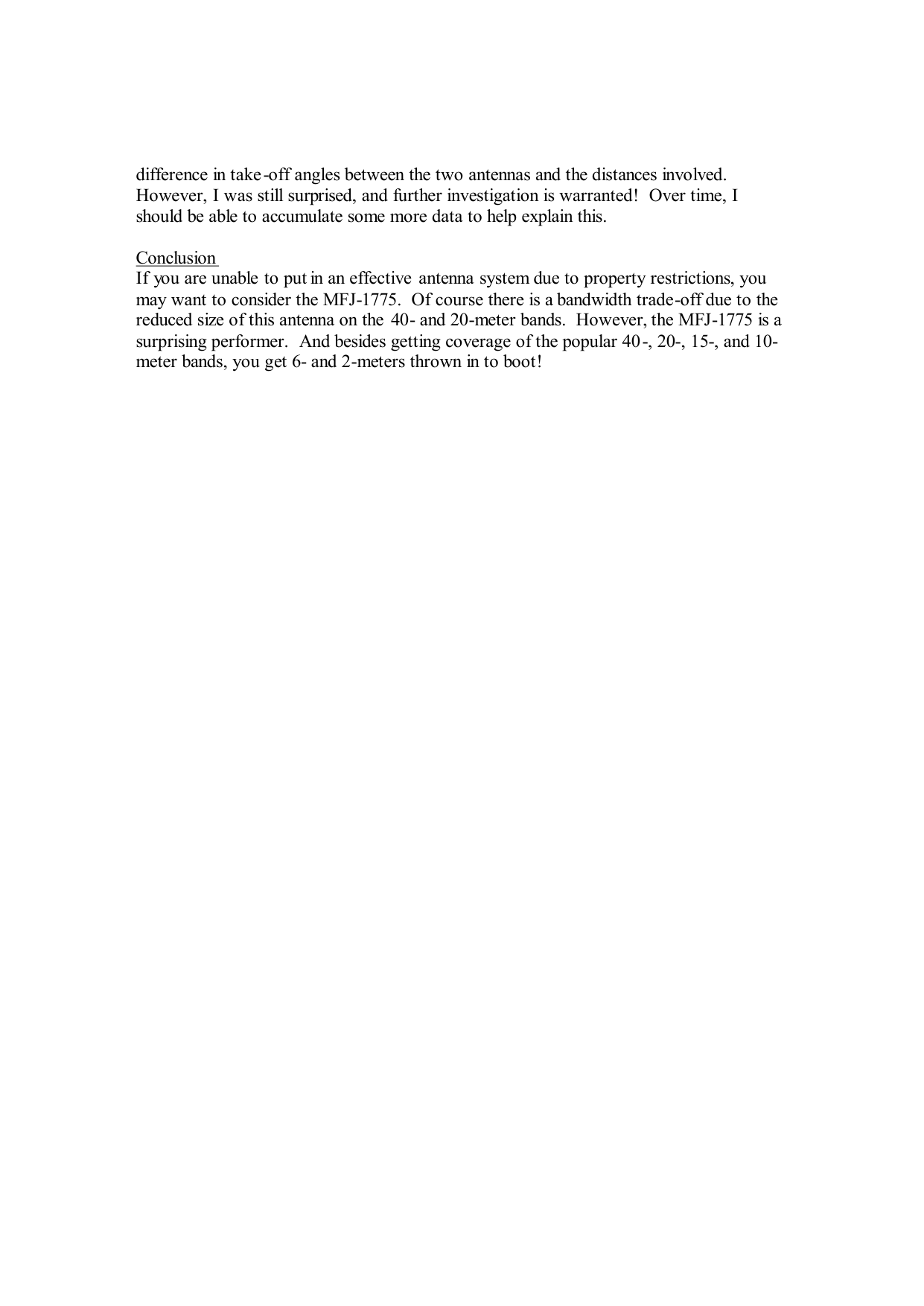 Page 5 of 5 - Product Review MFJ--1775-Rotating-mini-dipole-Review