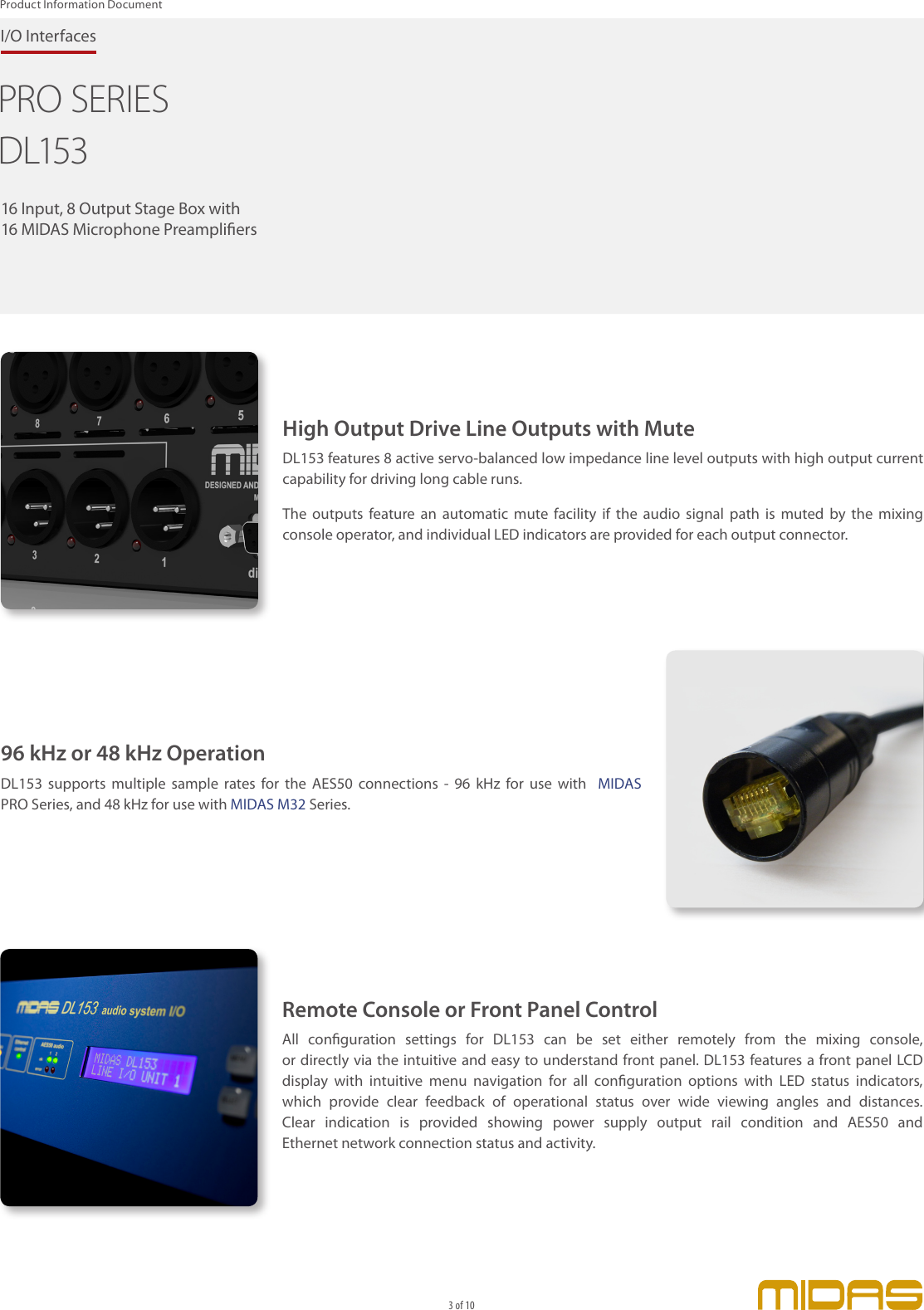 Page 3 of 10 - MIDAS_DL153-P0AUB_Pr.. MIDAS DL153-P0AUB Product-Information
