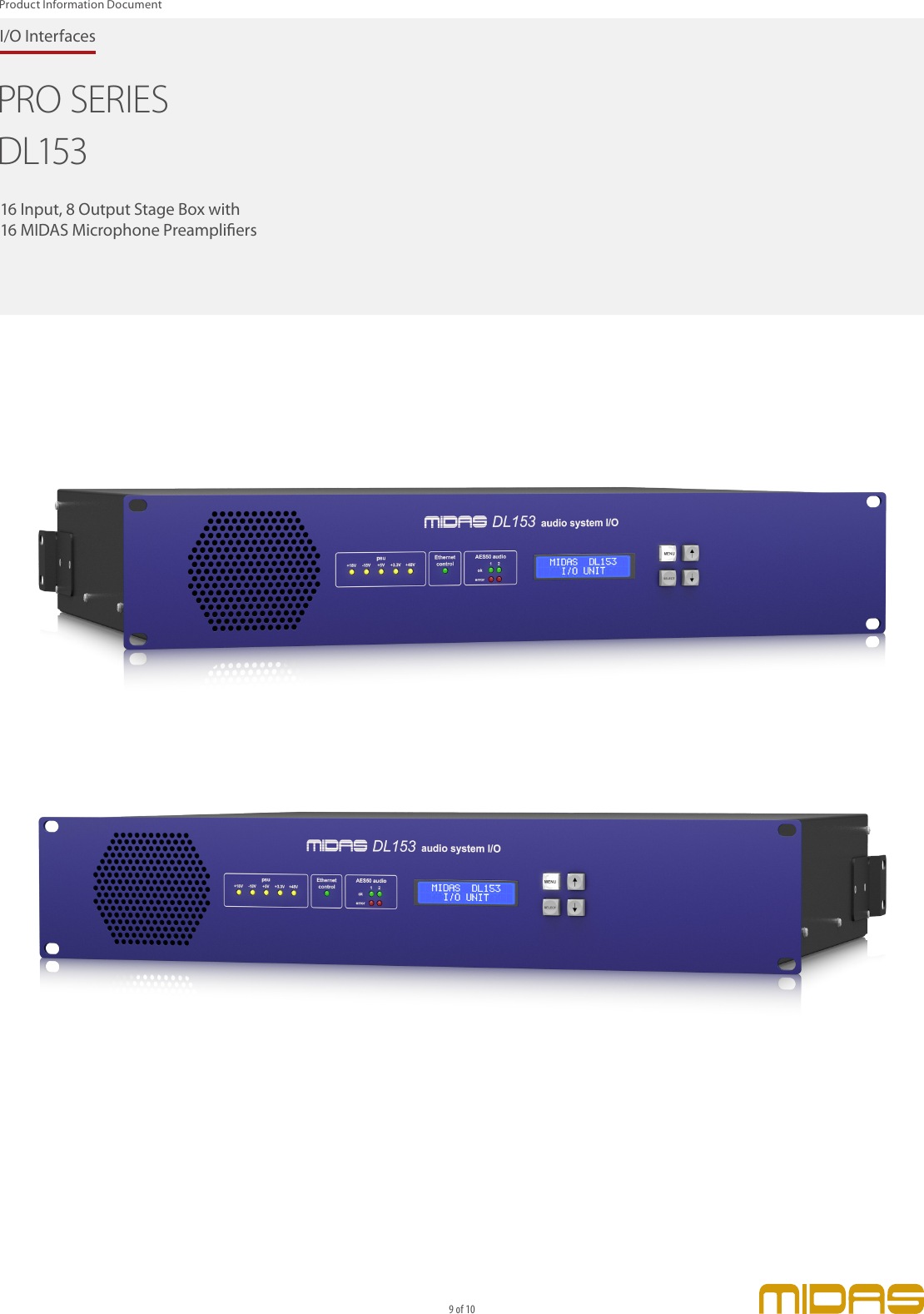 Page 9 of 10 - MIDAS_DL153-P0AUB_Pr.. MIDAS DL153-P0AUB Product-Information