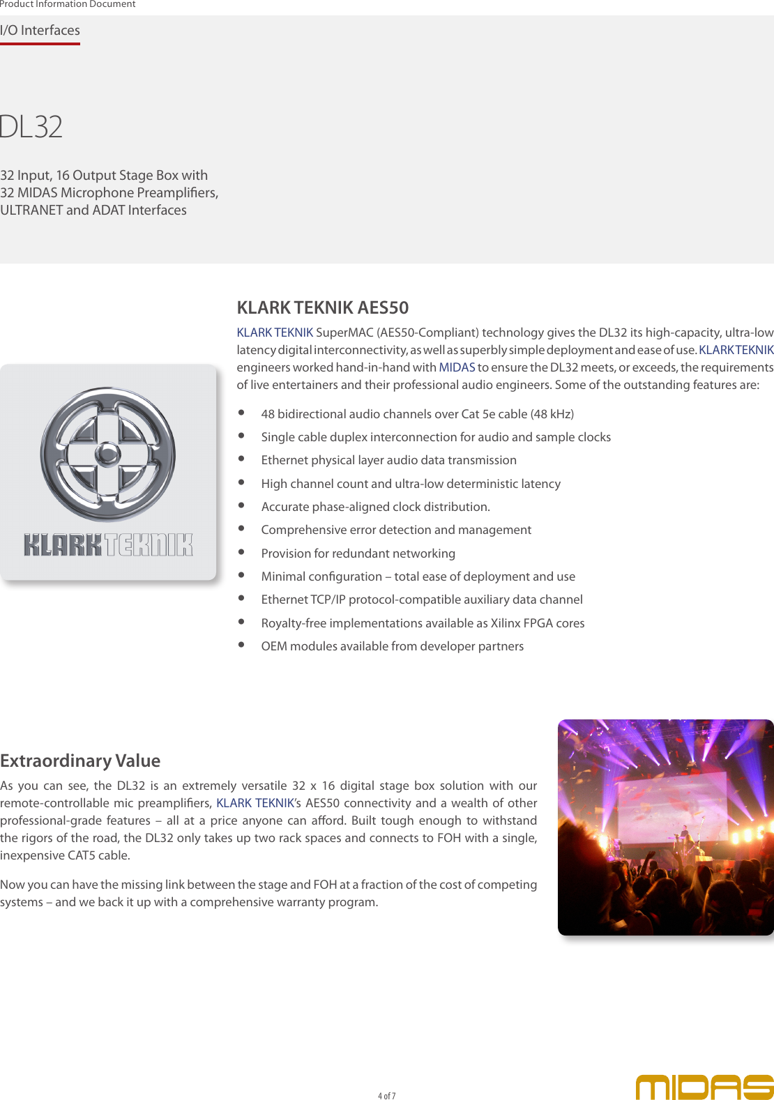 Page 4 of 7 - MIDAS_DL32-P0BMD_Pro.. MIDAS DL32-P0BMD Product-Information