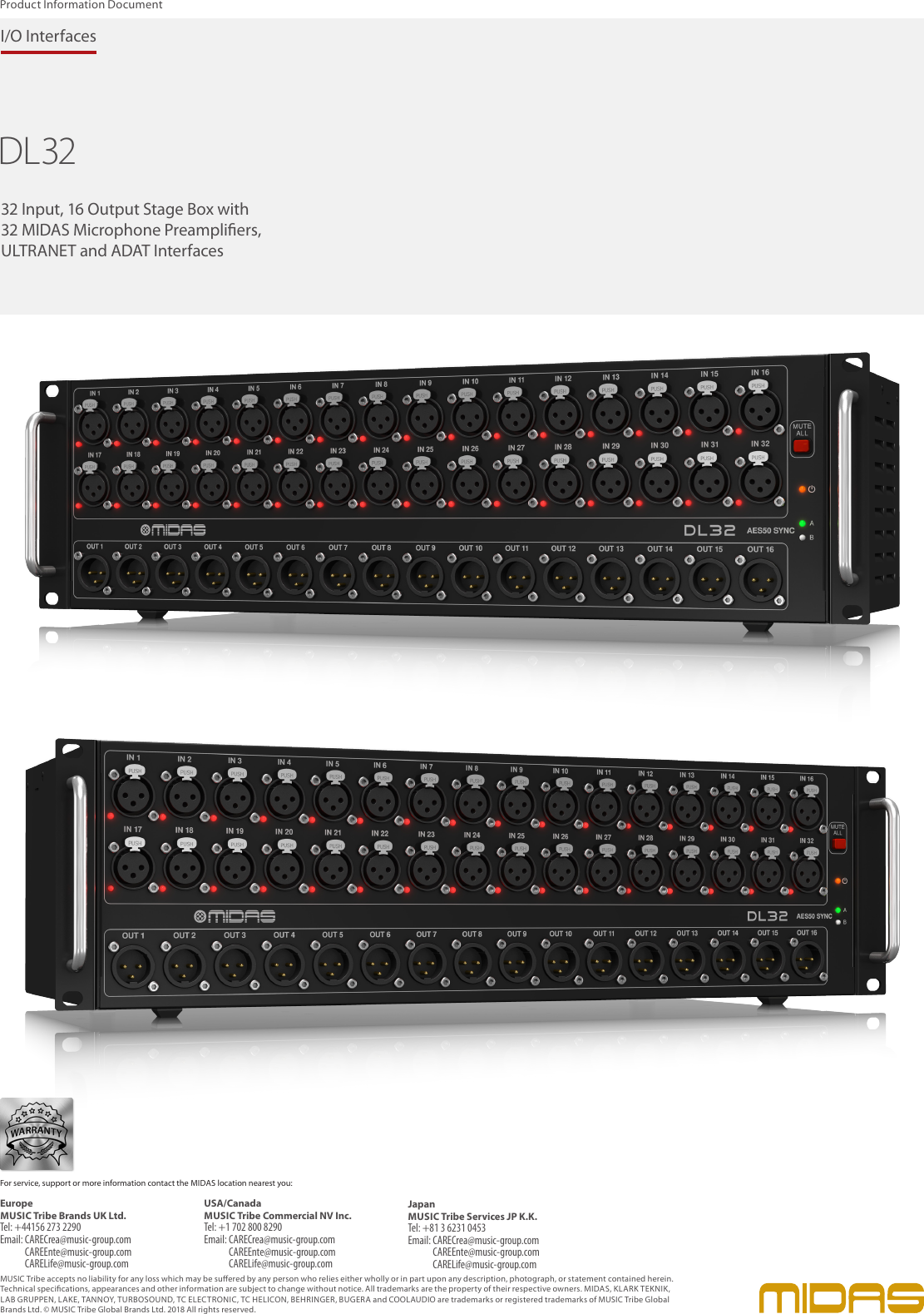 Page 7 of 7 - MIDAS_DL32-P0BMD_Pro.. MIDAS DL32-P0BMD Product-Information