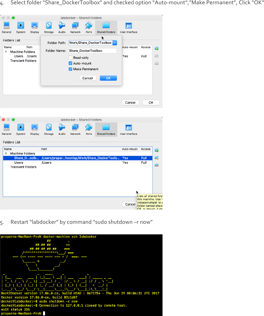 Manual Docker Toolbox Create Share File