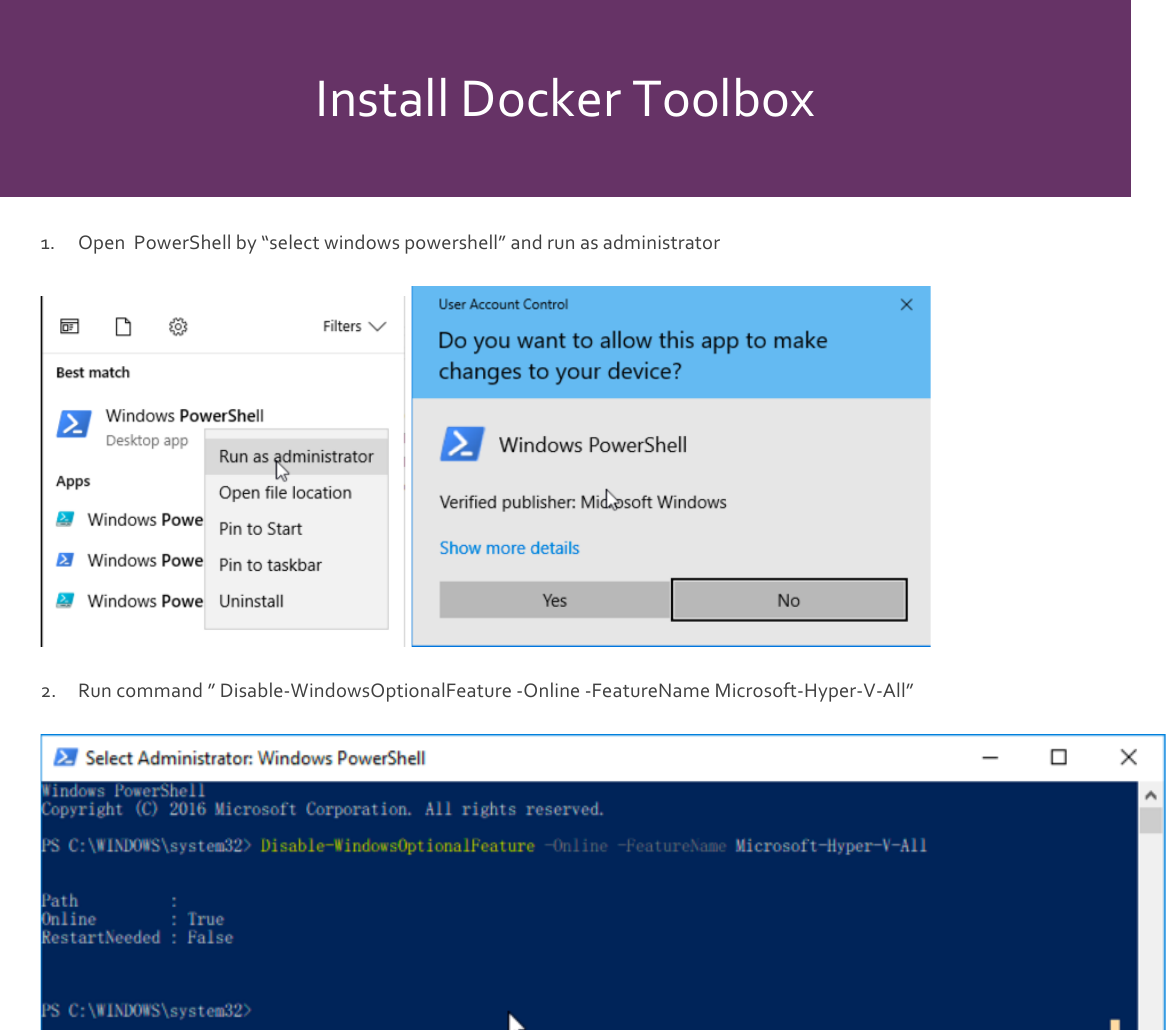 Page 3 of 8 - Manual Docker Toolbox Windows