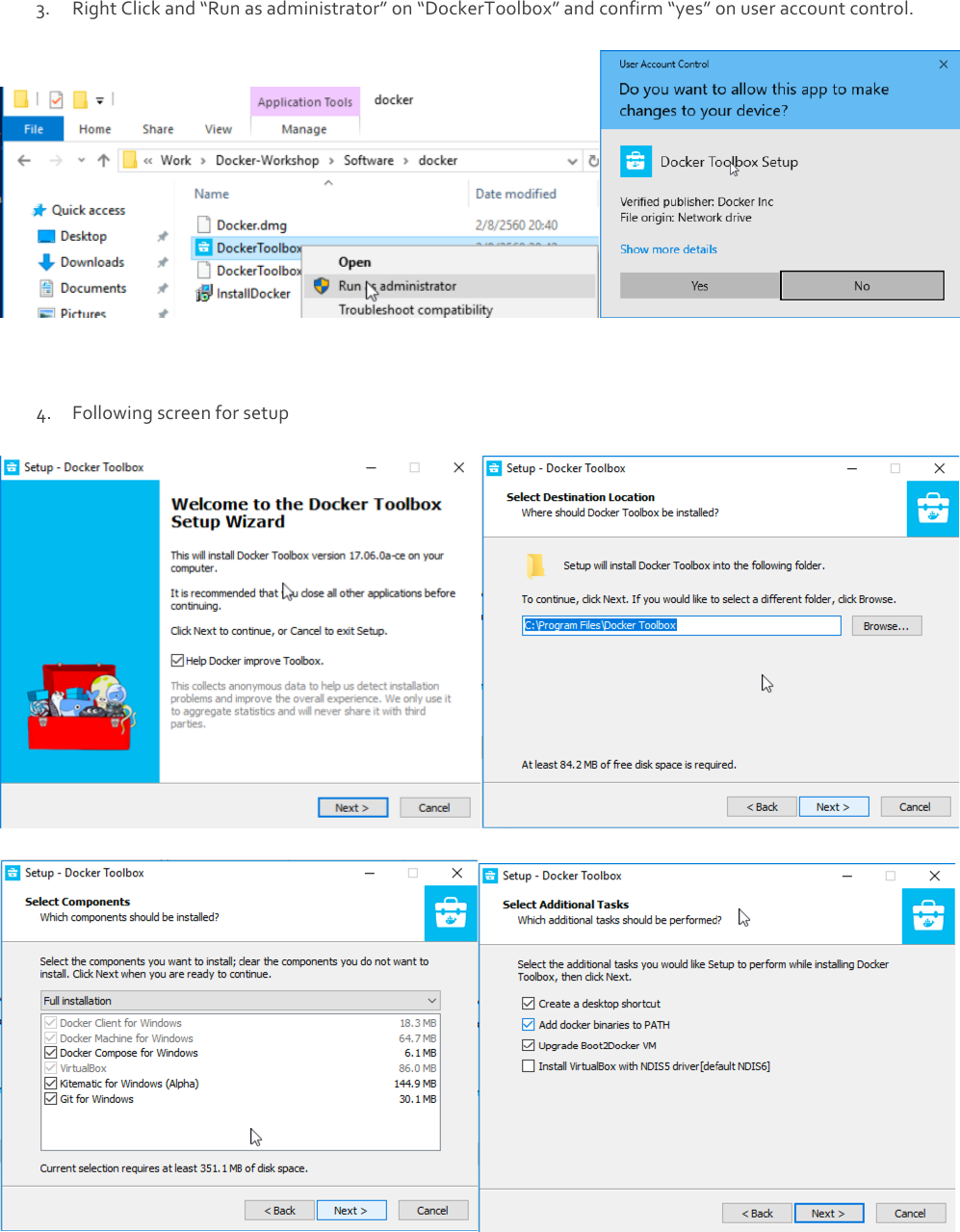 Page 4 of 8 - Manual Docker Toolbox Windows