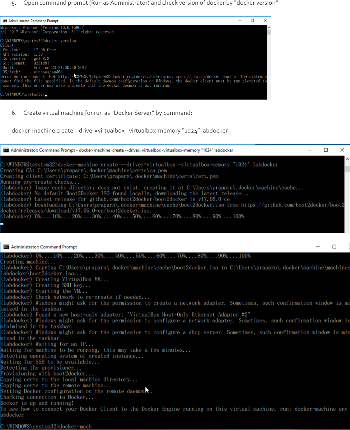 Page 6 of 8 - Manual Docker Toolbox Windows