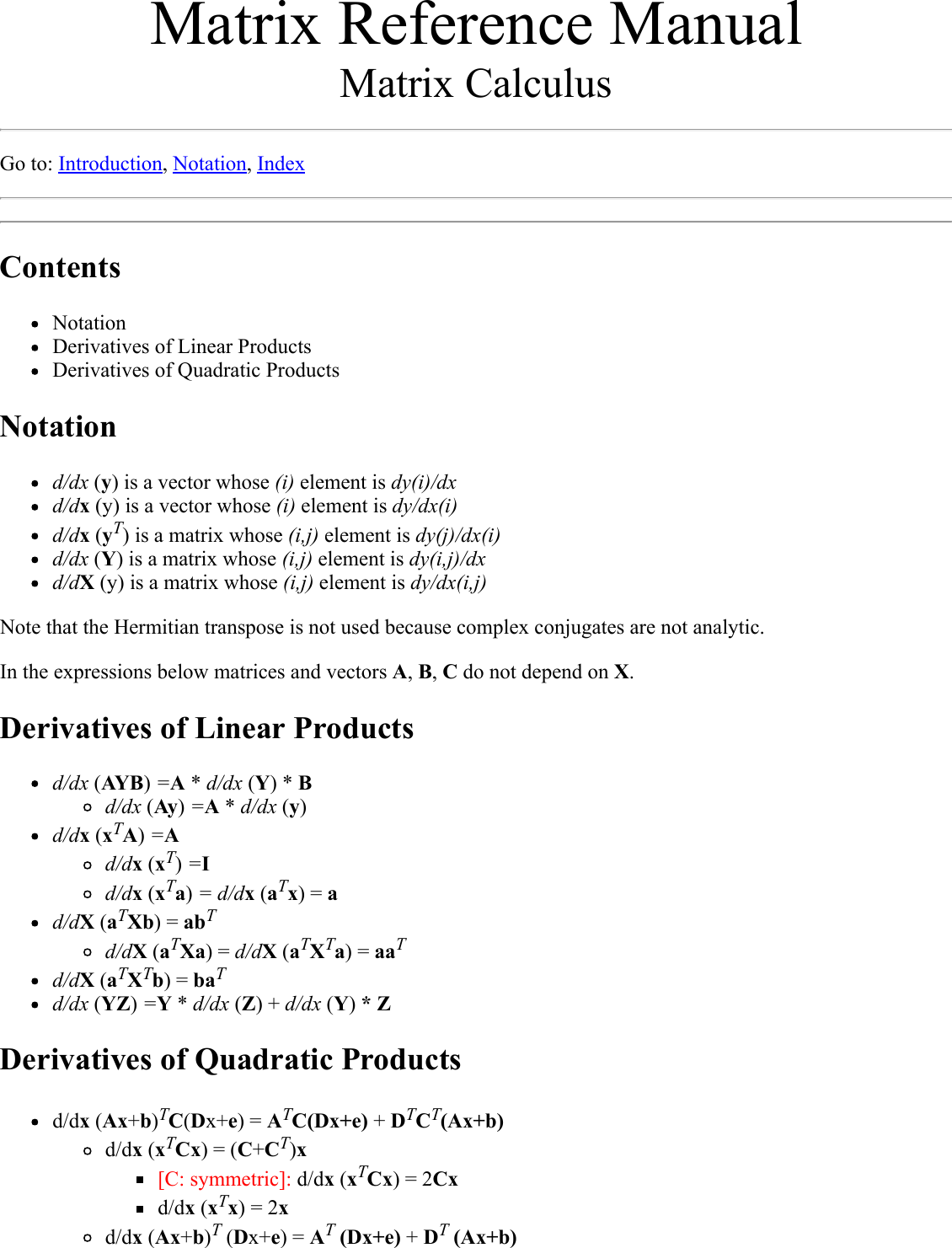 Page 1 of 3 - Matrix Manual Calculus
