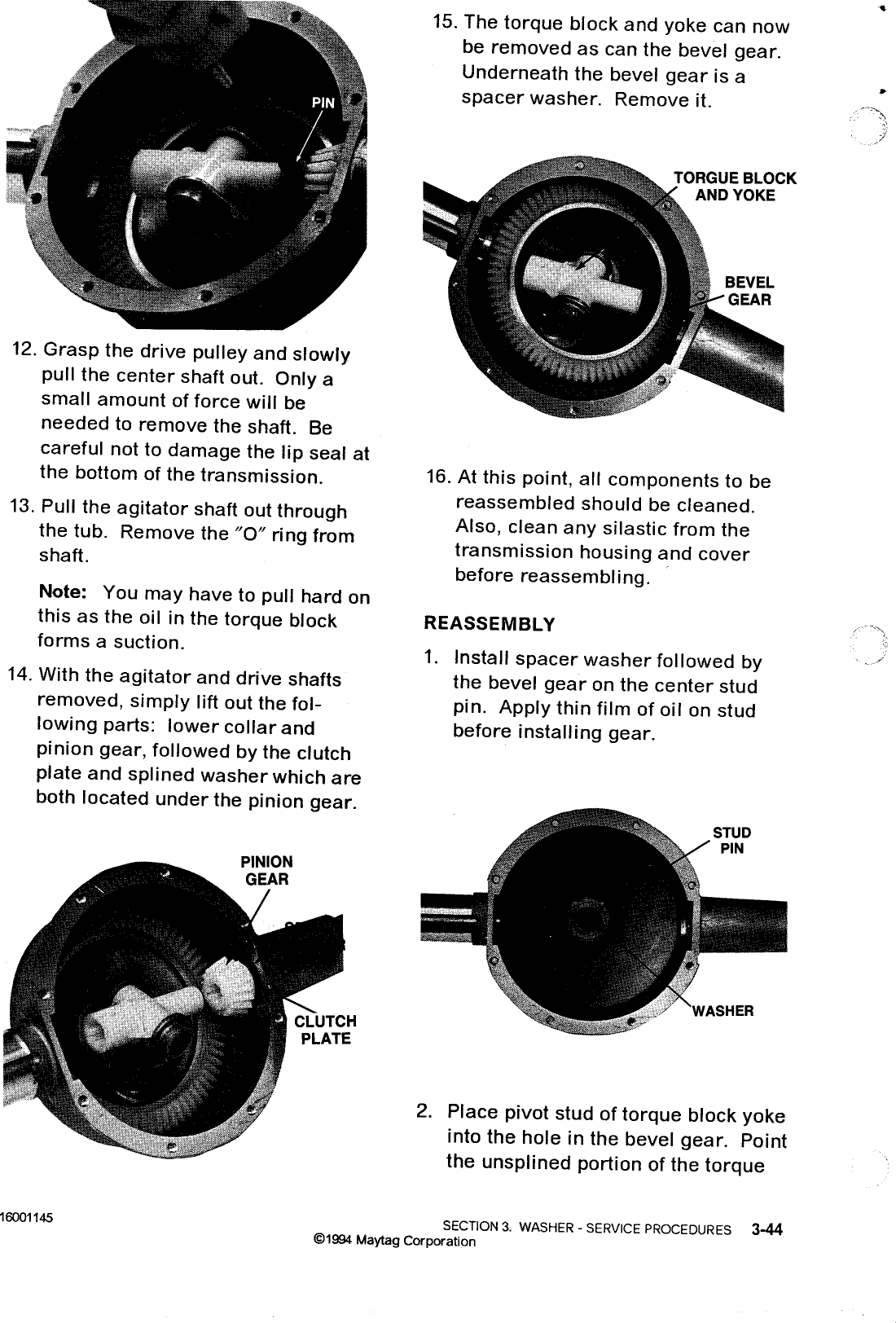 Page 6 of 9 - 16001145  MAYTAG Orbital Trans Prt Of