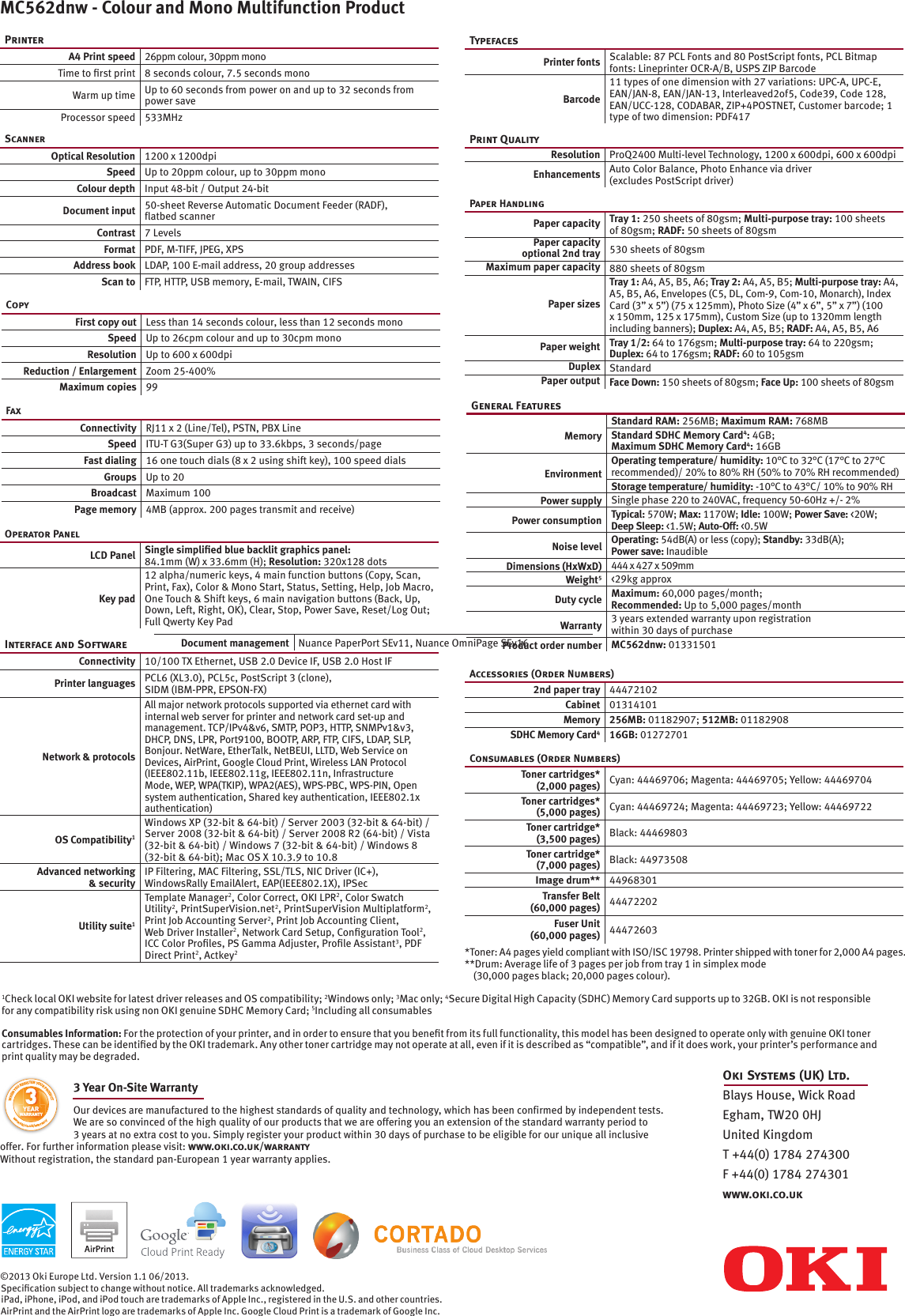 Page 2 of 2 - Mc562Dnwd2 User Manual