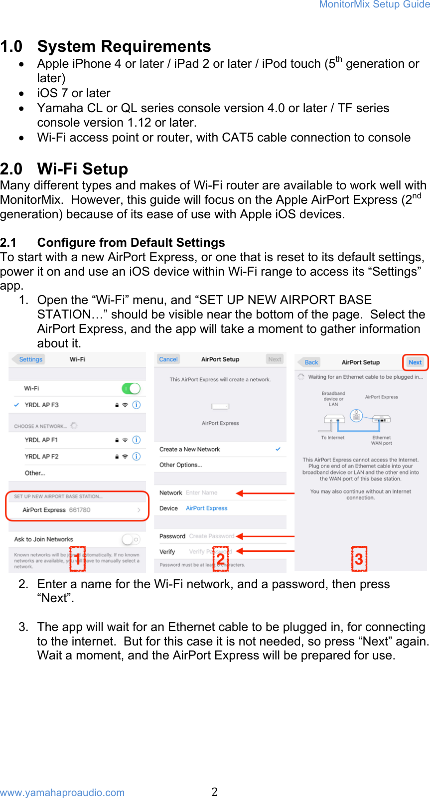 Page 2 of 8 - MonitorMix V1.1.0 Setup Guide [1.7MB] Monitor Mix V110 En