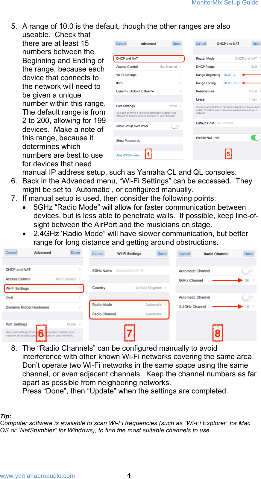 Page 4 of 8 - MonitorMix V1.1.0 Setup Guide [1.7MB] Monitor Mix V110 En