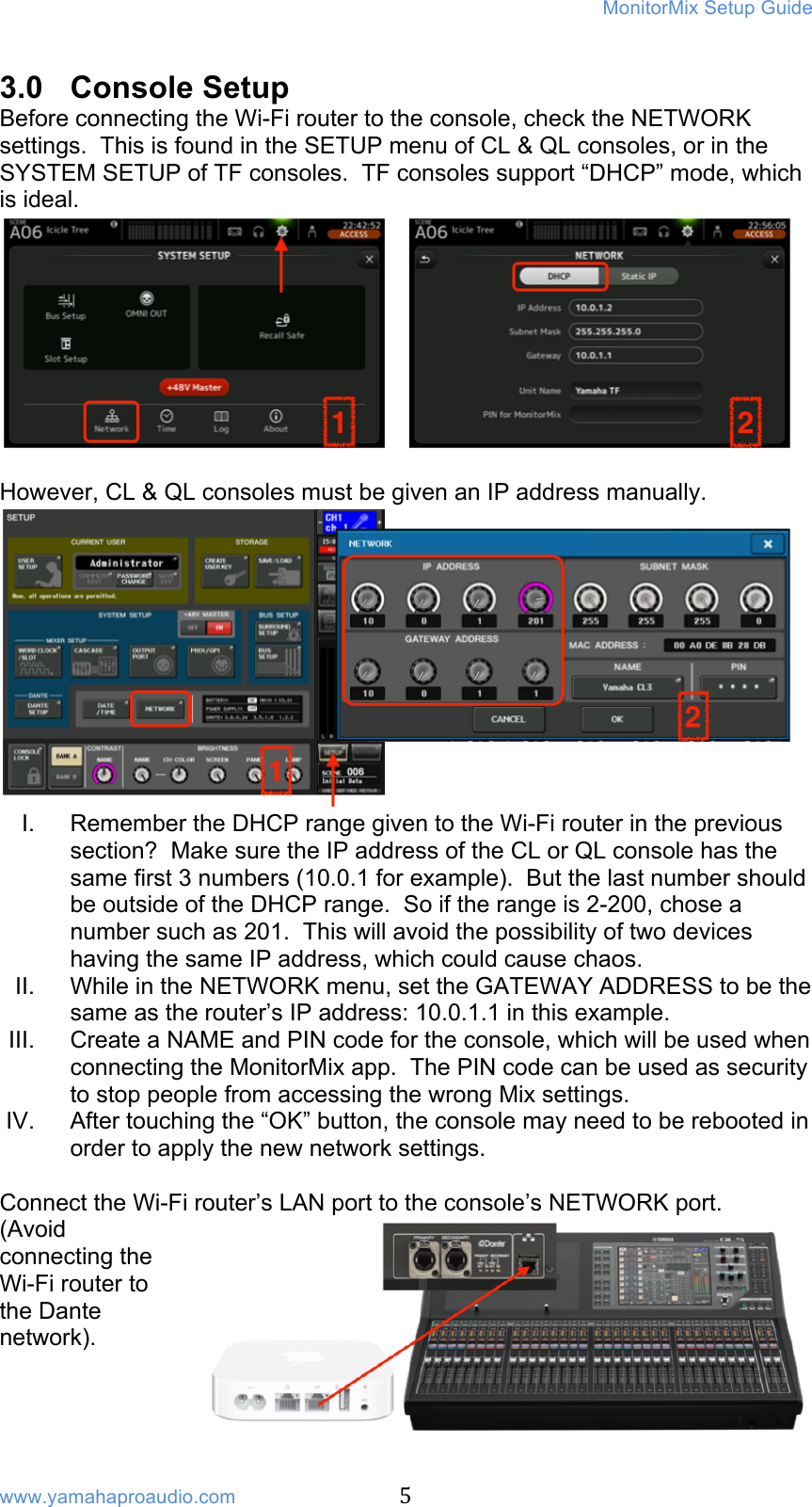 Page 5 of 8 - MonitorMix V1.1.0 Setup Guide [1.7MB] Monitor Mix V110 En