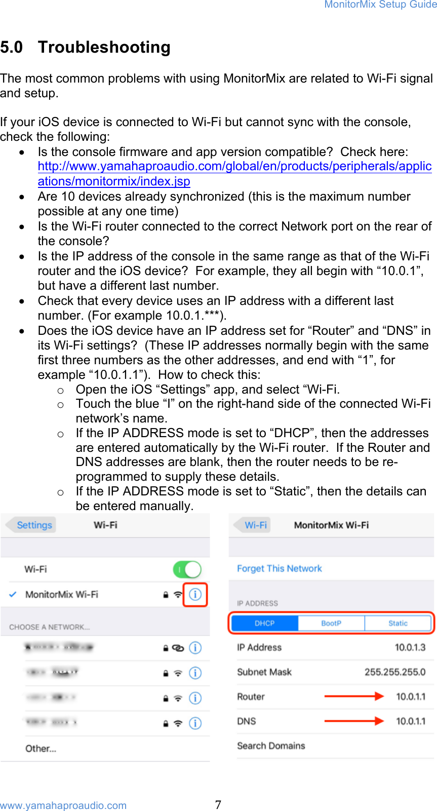 Page 7 of 8 - MonitorMix V1.1.0 Setup Guide [1.7MB] Monitor Mix V110 En