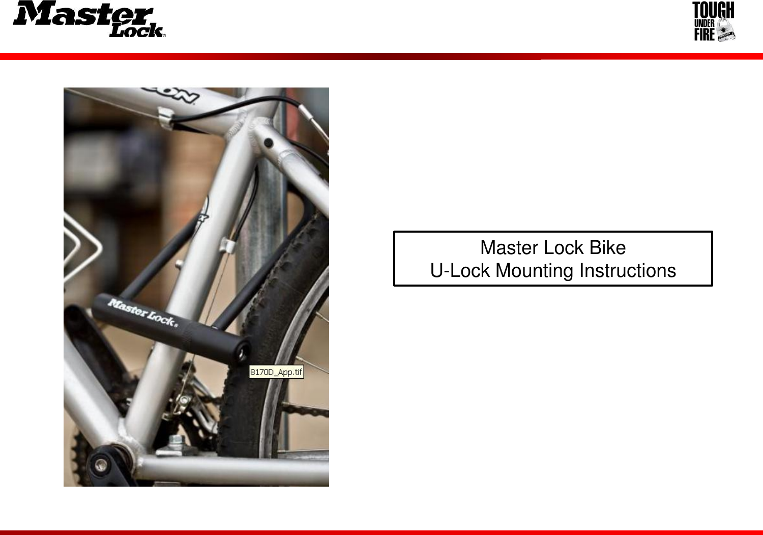 master lock u lock bike mount