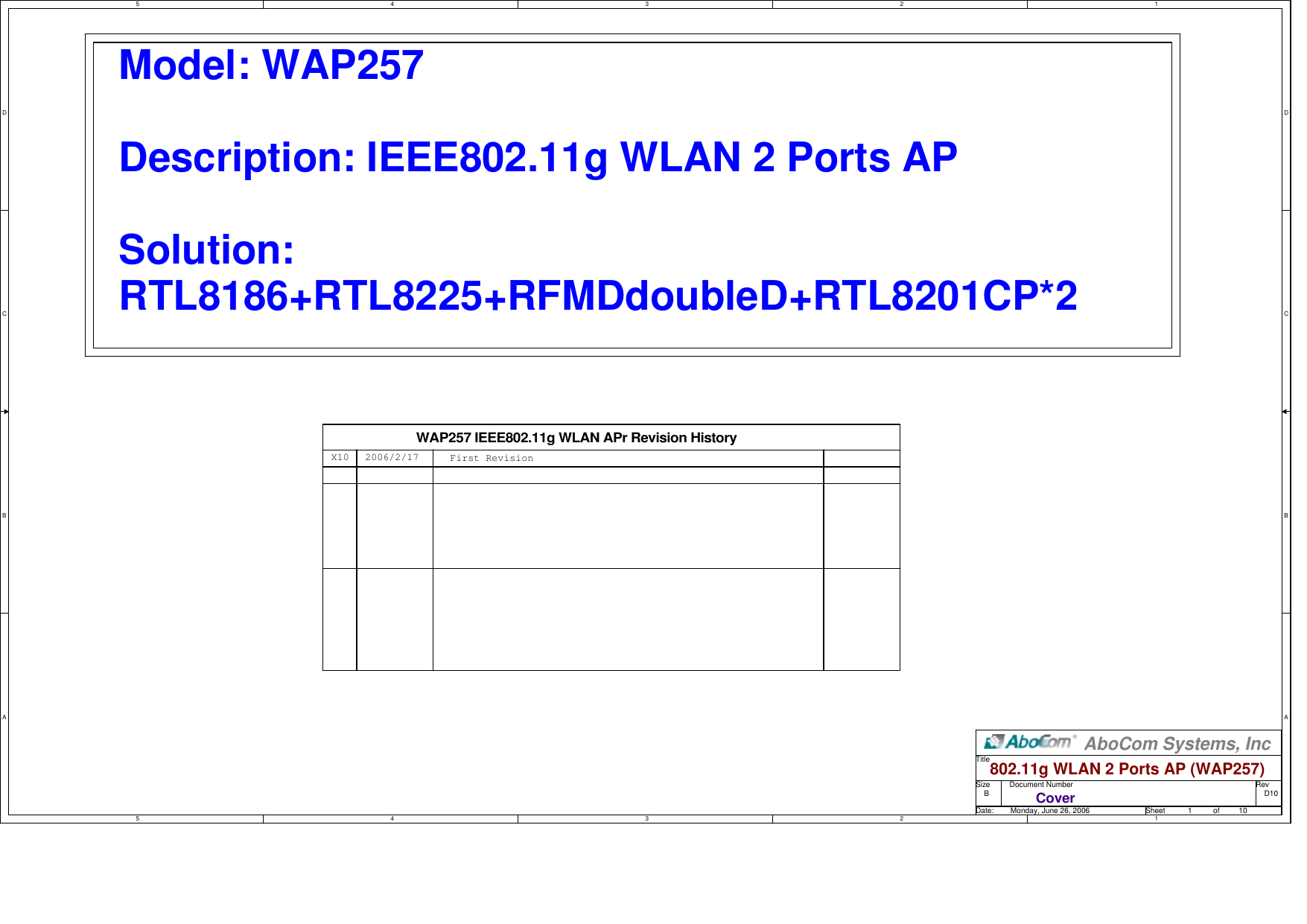 Page 1 of 10 - Wap257d10t  MQ4WAP257 Circuit Diagram