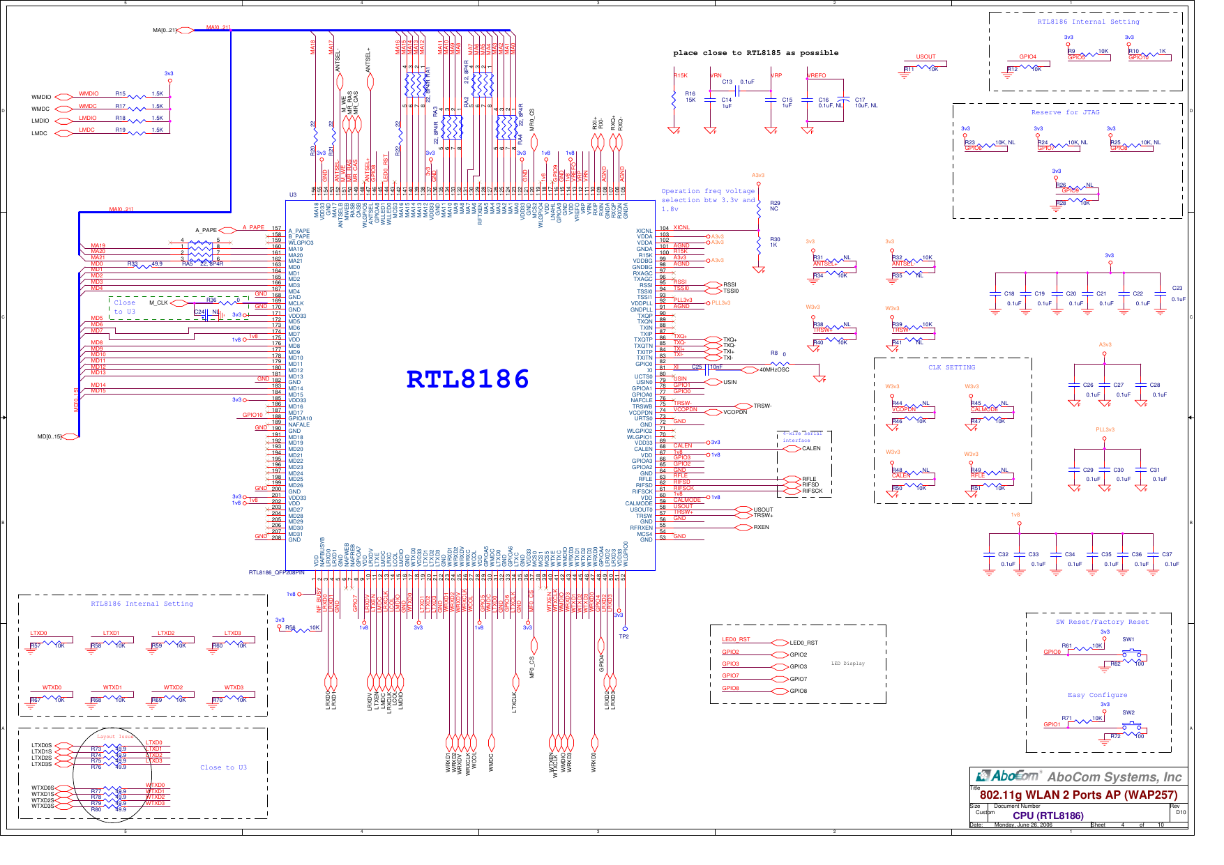 Page 4 of 10 - Wap257d10t  MQ4WAP257 Circuit Diagram