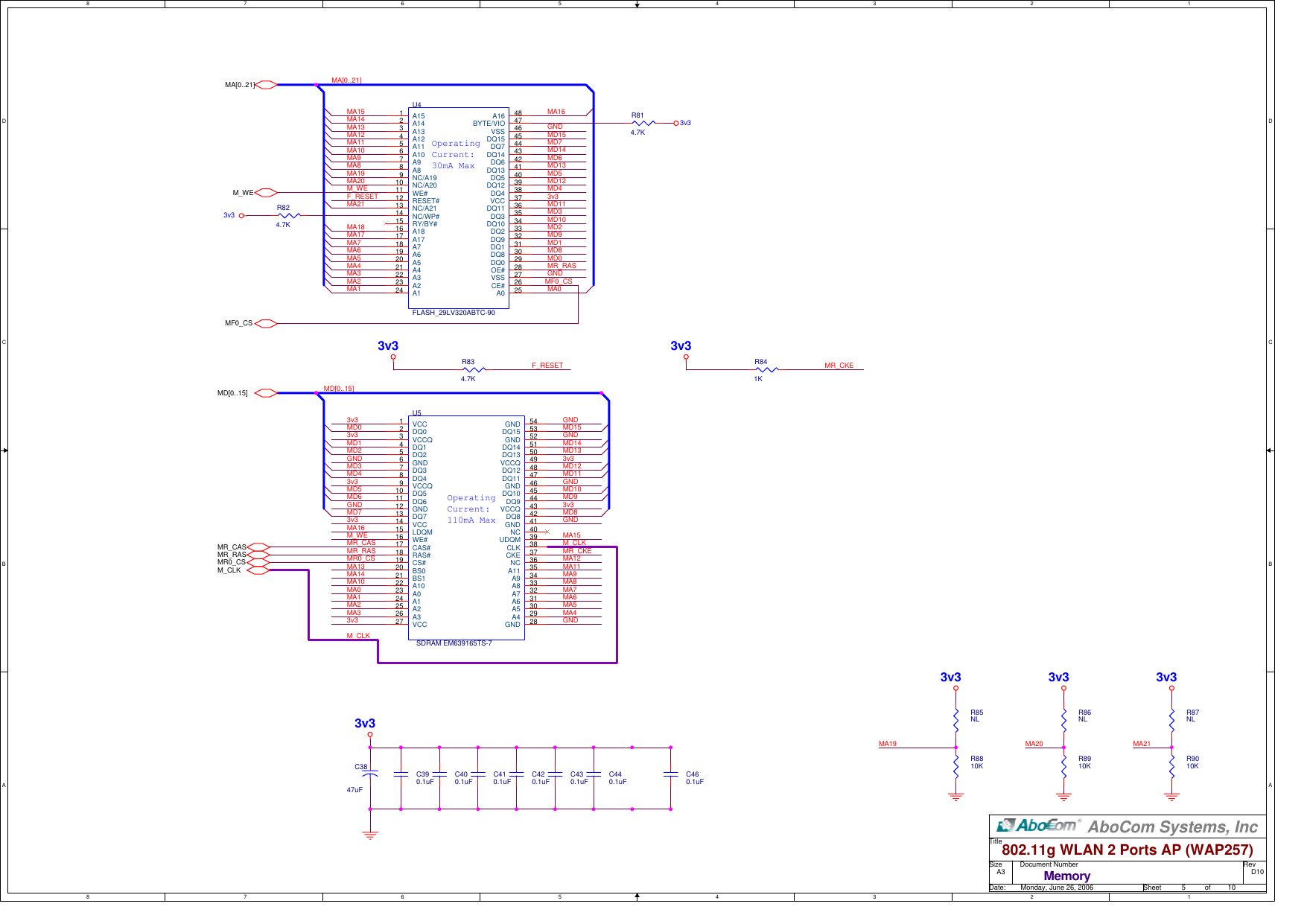 Page 5 of 10 - Wap257d10t  MQ4WAP257 Circuit Diagram