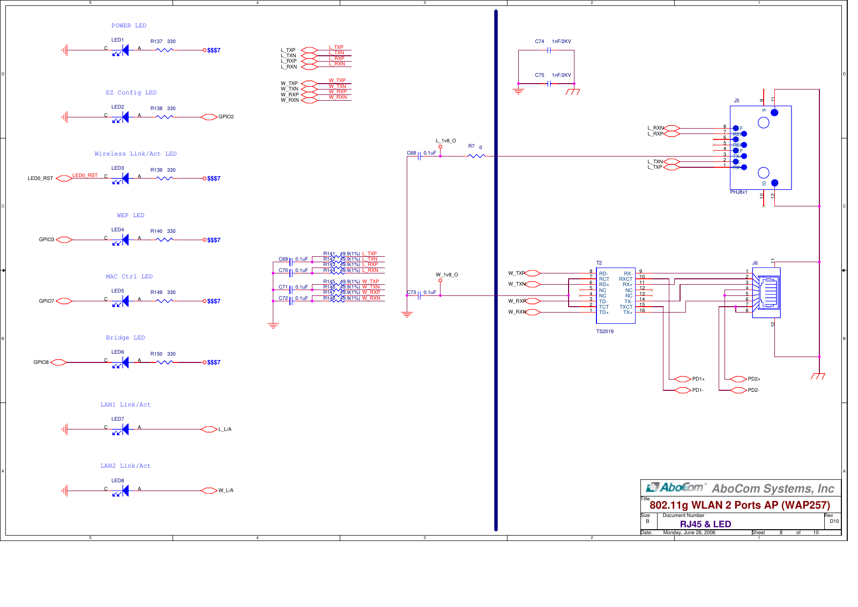 Page 8 of 10 - Wap257d10t  MQ4WAP257 Circuit Diagram