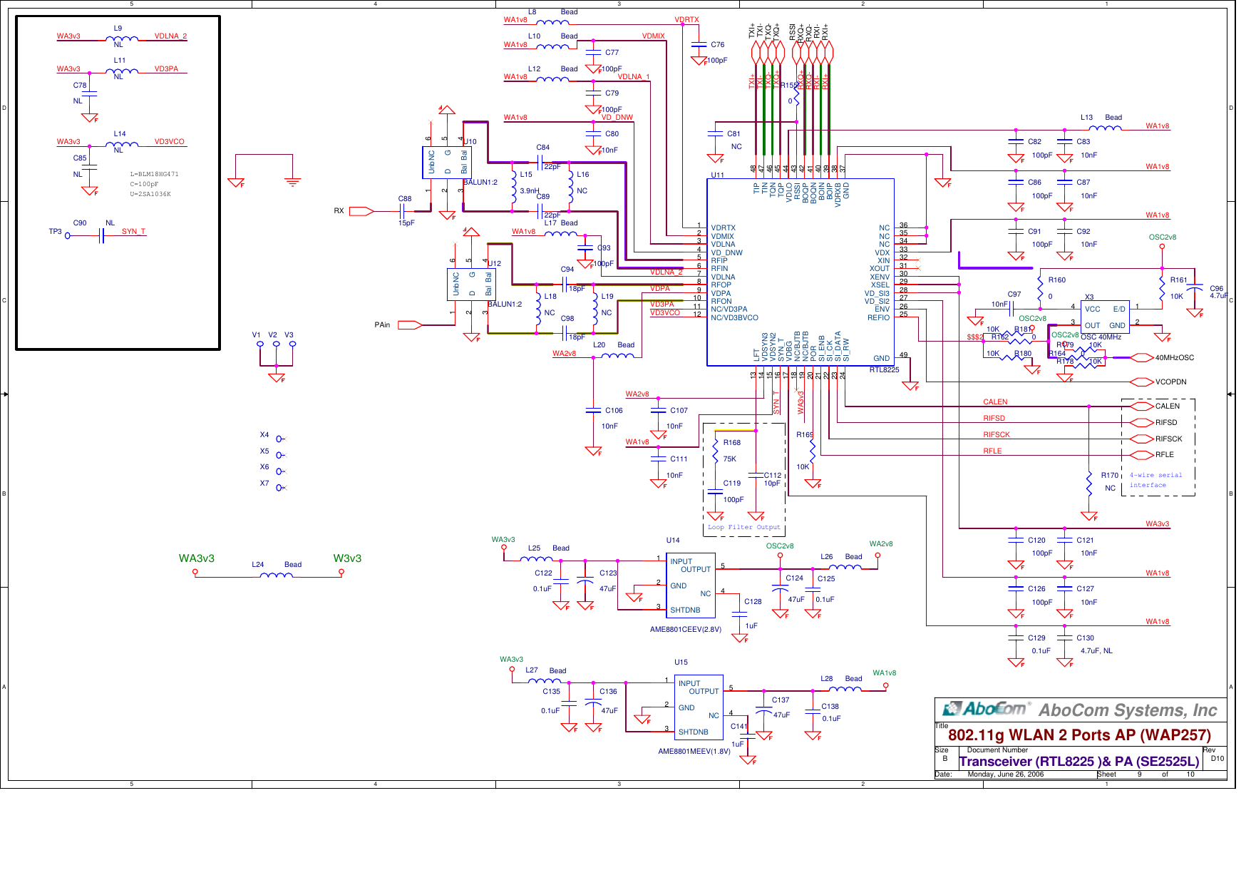 Page 9 of 10 - Wap257d10t  MQ4WAP257 Circuit Diagram