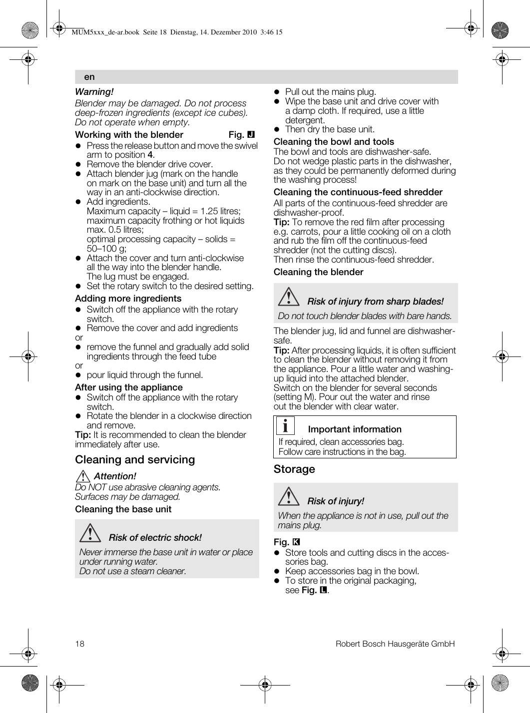 Bosch Msm64010 Operating Instructions Manual Pdf Download Manualslib