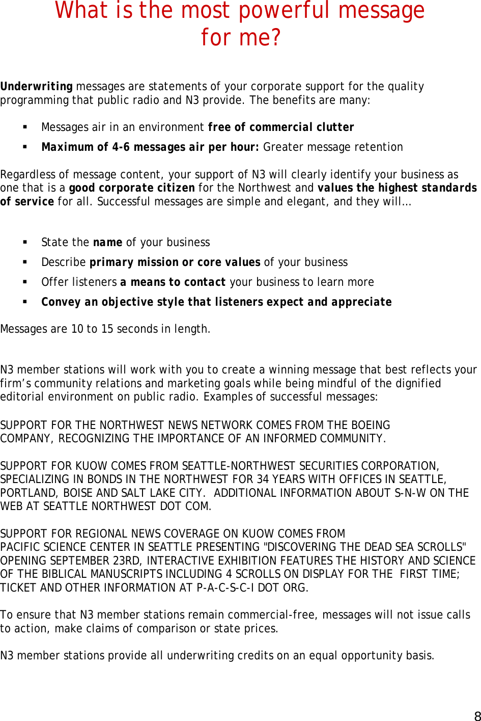 Page 8 of 10 - N3 Underwriting Kit Nov08