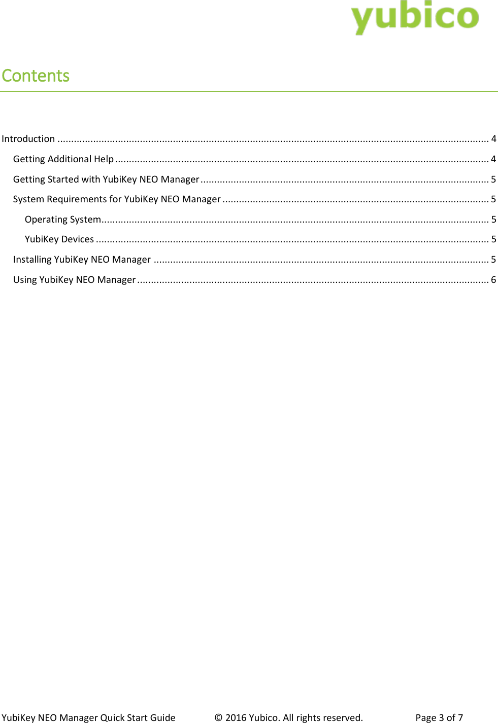Page 3 of 7 - YubiKey NEO Manager Quick Start Guide NEO-Manager-Quick-Start-Guide