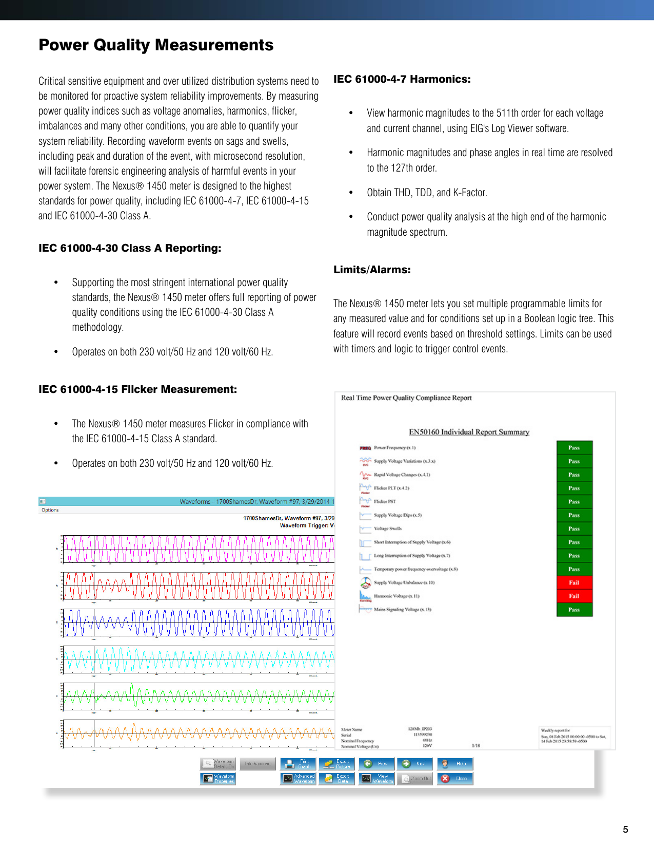 Page 5 of 12 - Nexus 1450 Meter Brochure V.1.02 Nexus-1450-Energy-Meter-Brochure E171702