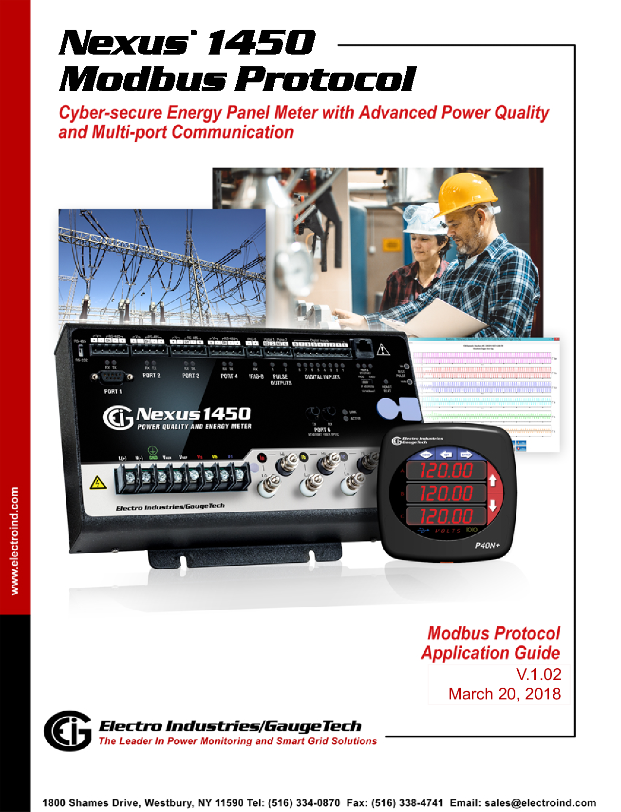 Nexus 1450 Power Meter Modbus Manual V 1 02 E