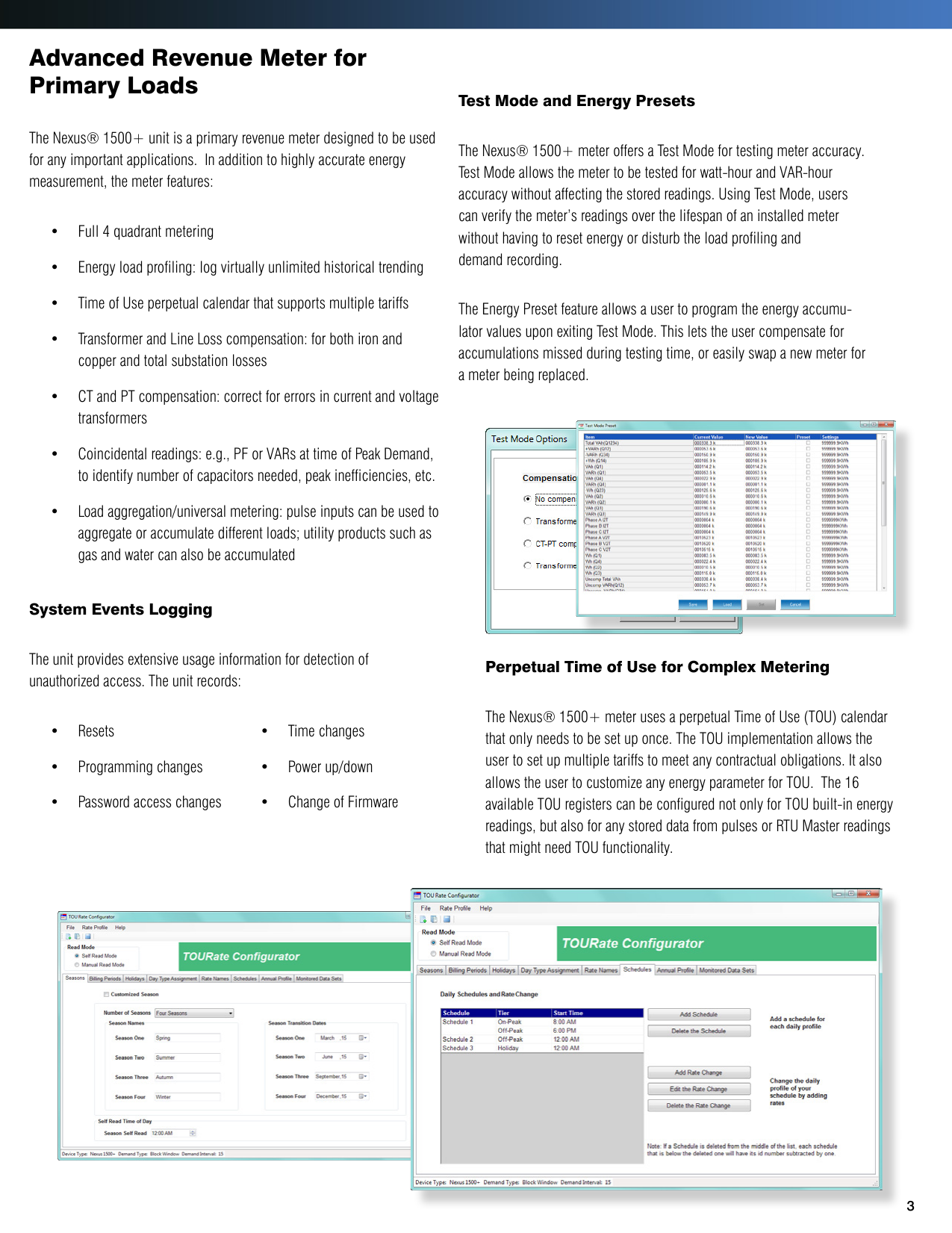 Page 3 of 12 - Nexus 1500+ Power Quality Meter Brochure V.1.05 E154718 1500