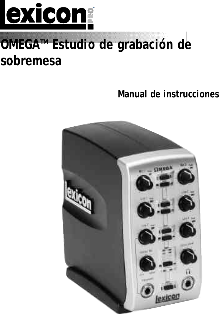 Lexicon Omega Owner's Manual Spanish Original
