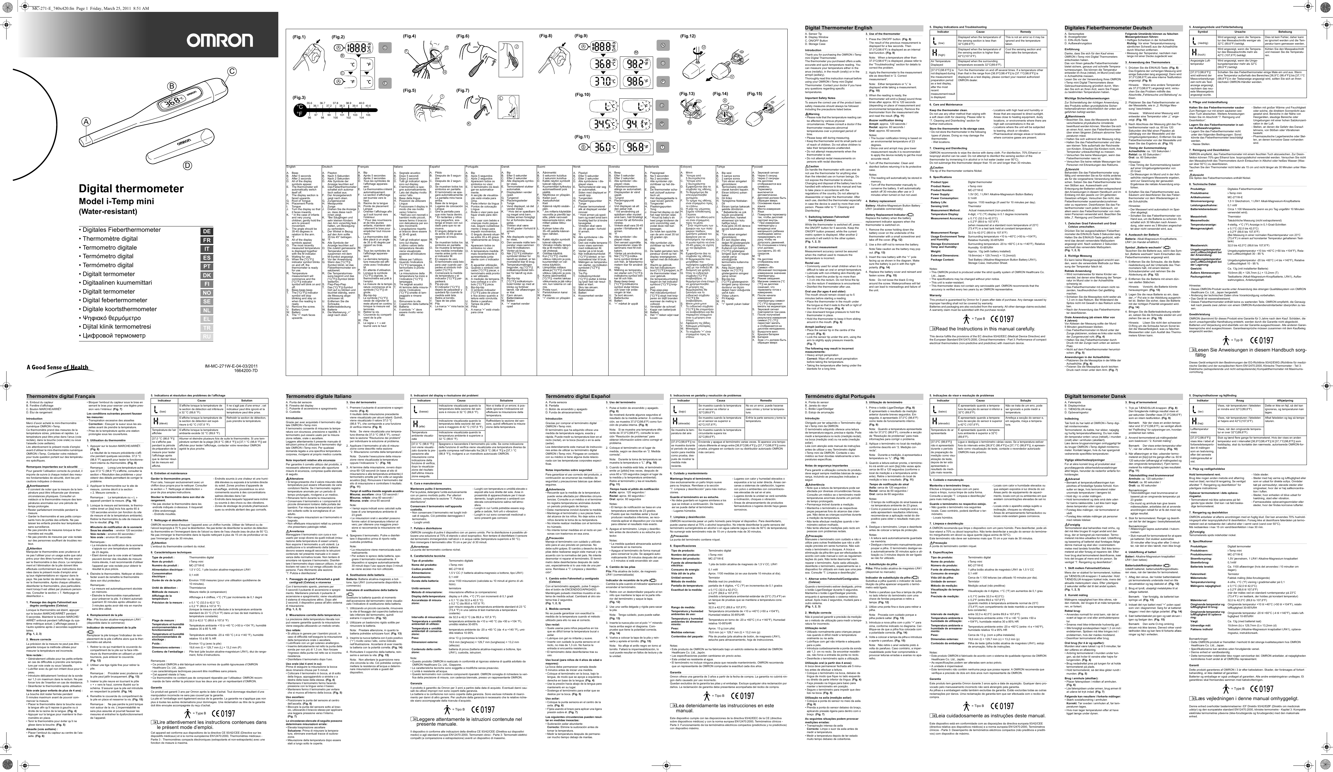 Page 1 of 2 - OMRON I -Temp Min MC-271W-E